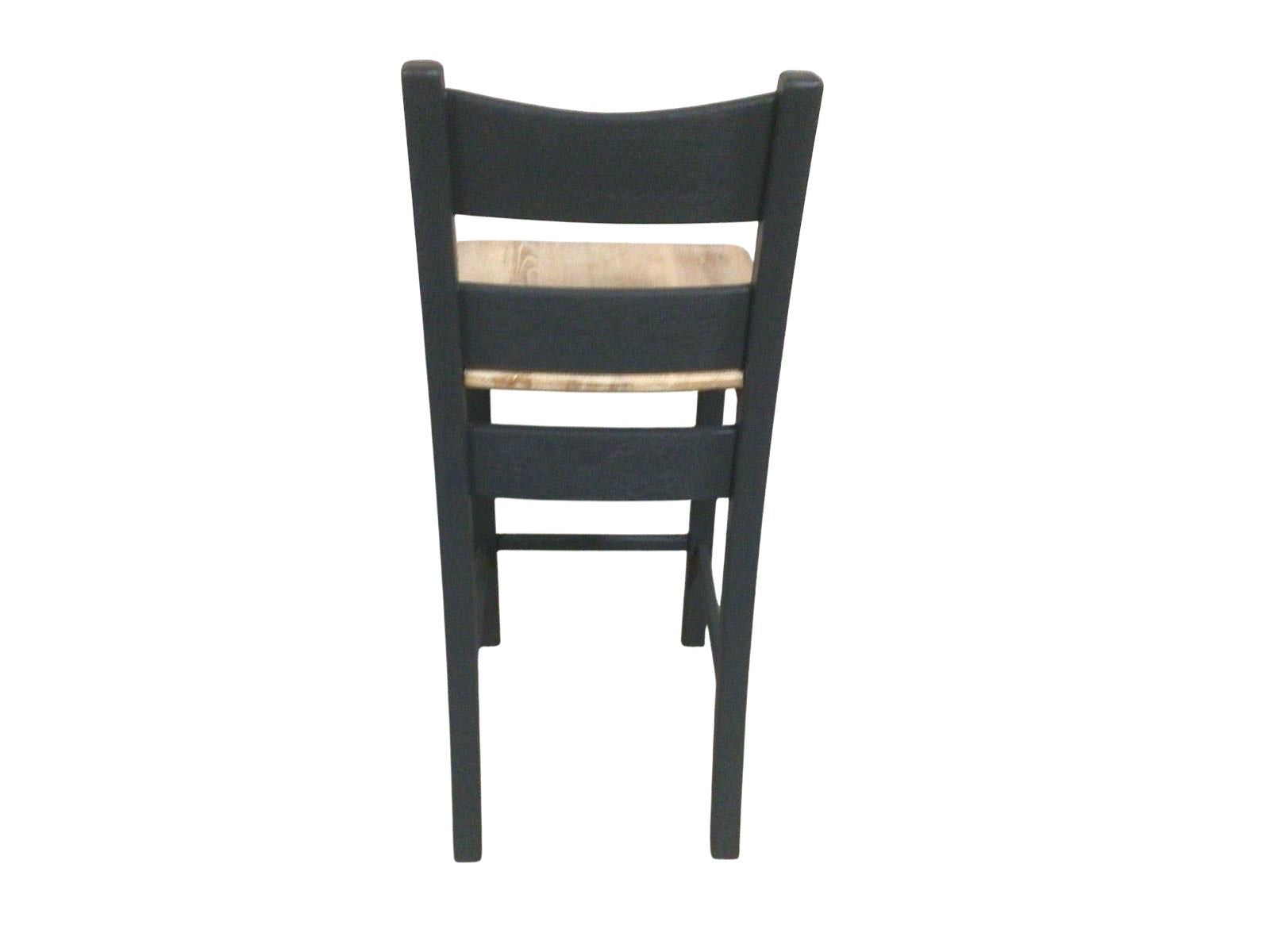 Danube Oak Bar Stool painted Night Blue with a Ciffa Finish