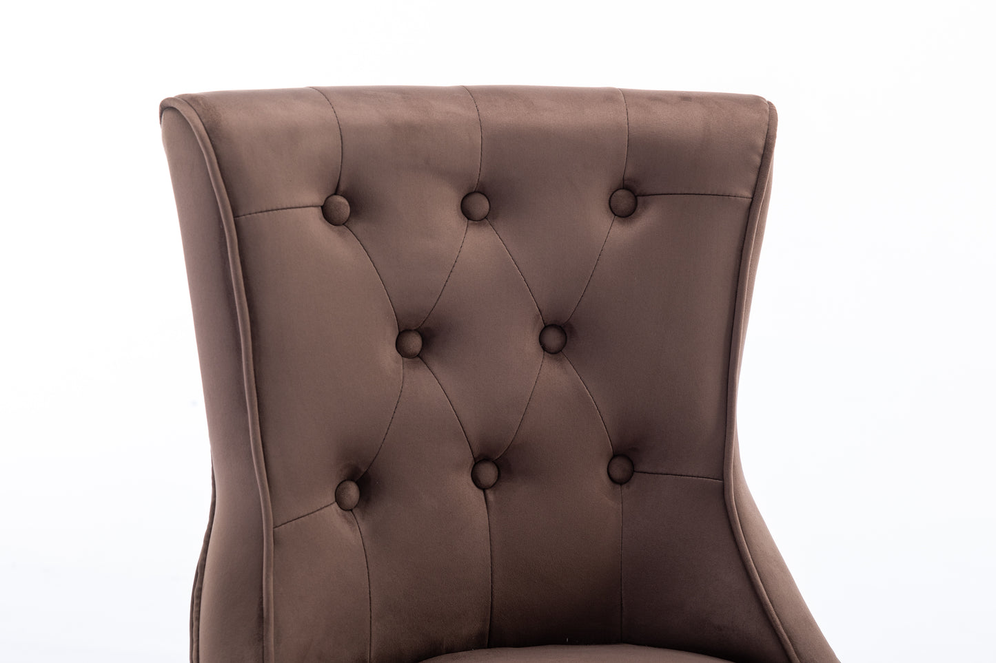 Kingston Brown Faux Suede Dining Chair