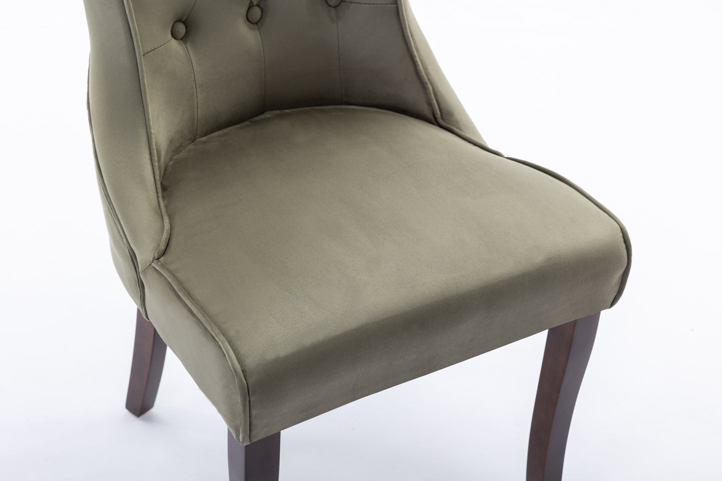 Kingston Olive Green Faux Suede Dining Chair