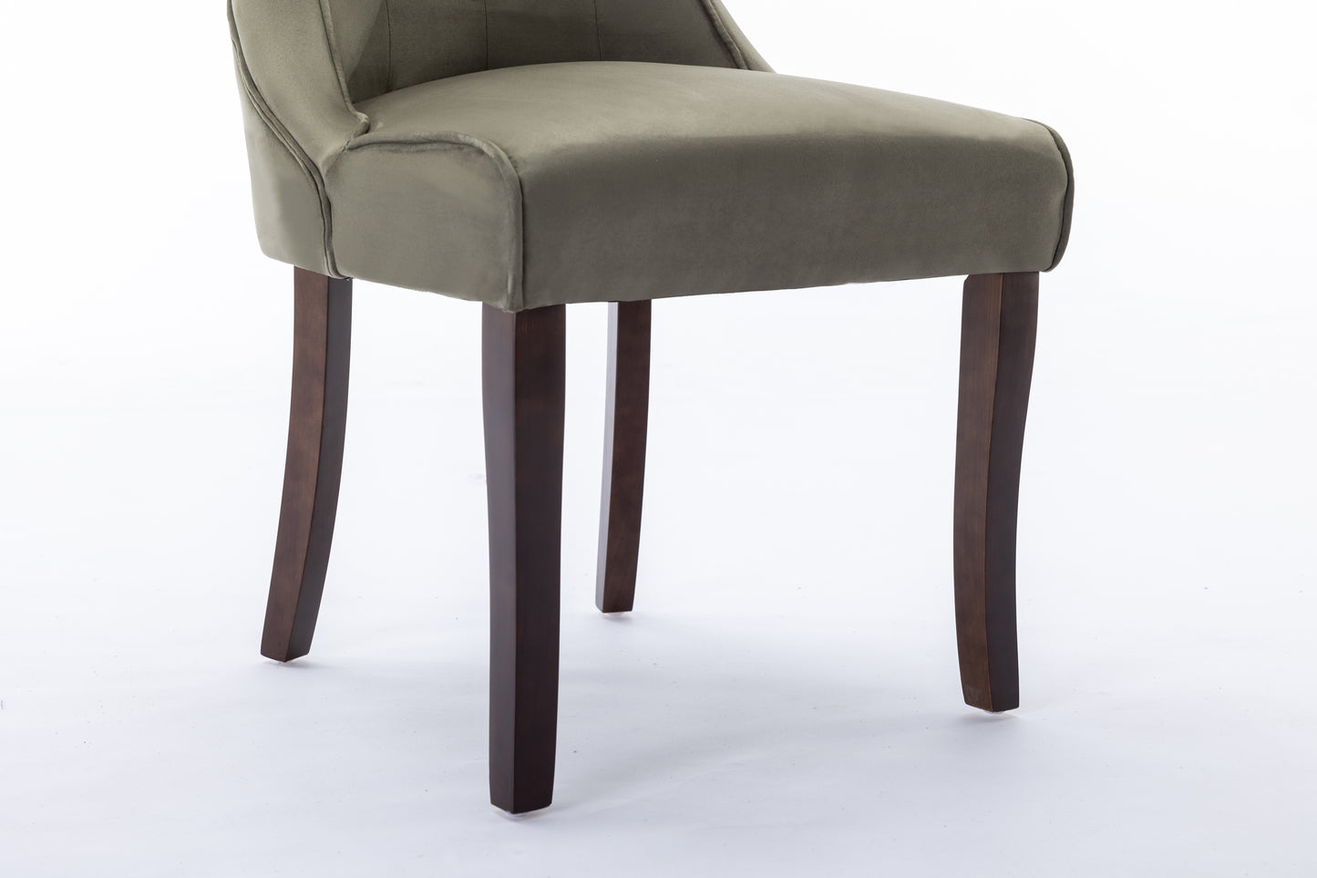 Kingston Olive Green Faux Suede Dining Chair