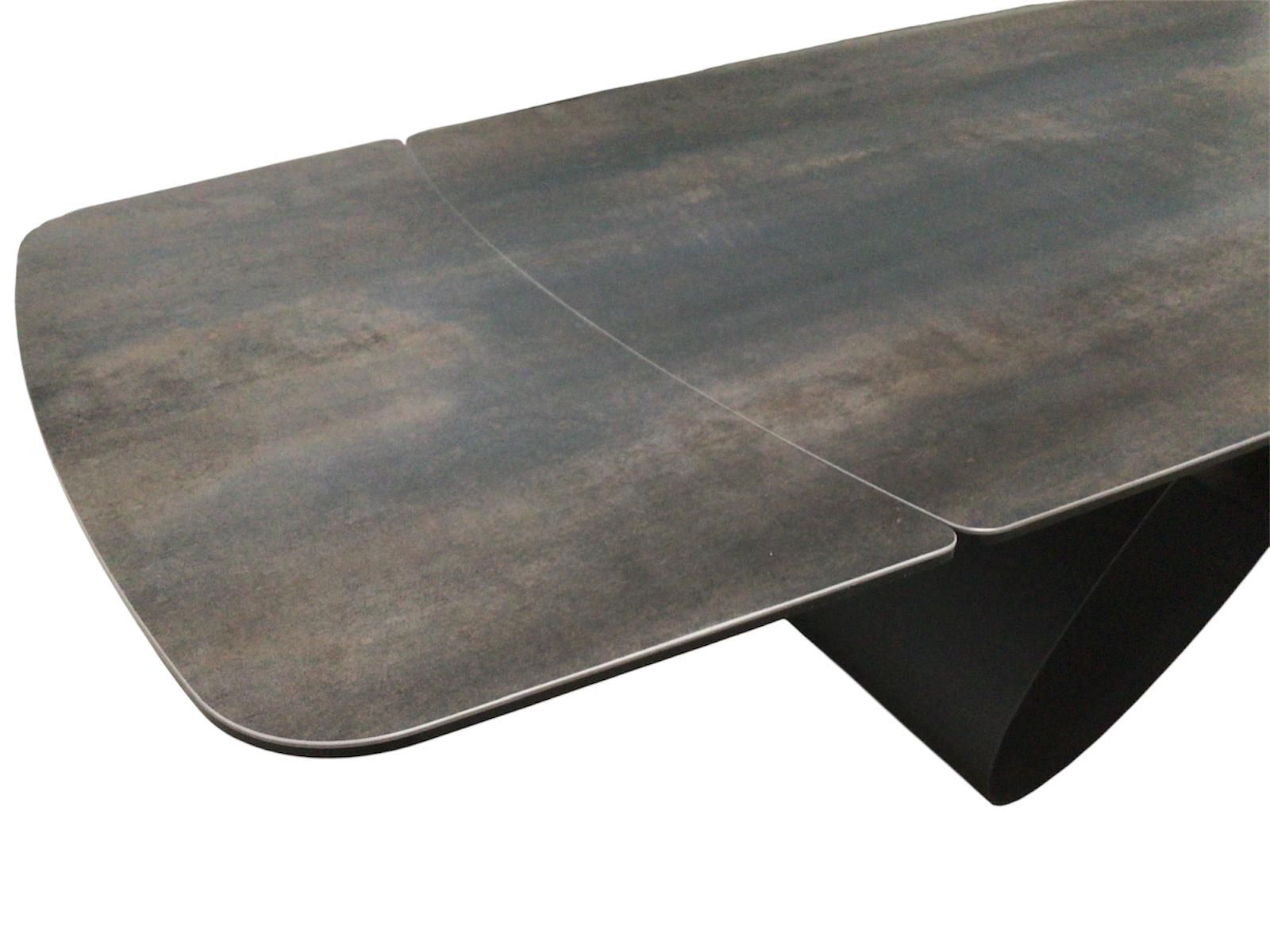 Milan Graphite Ceramic 2m / 2.8m Extension Dining Table