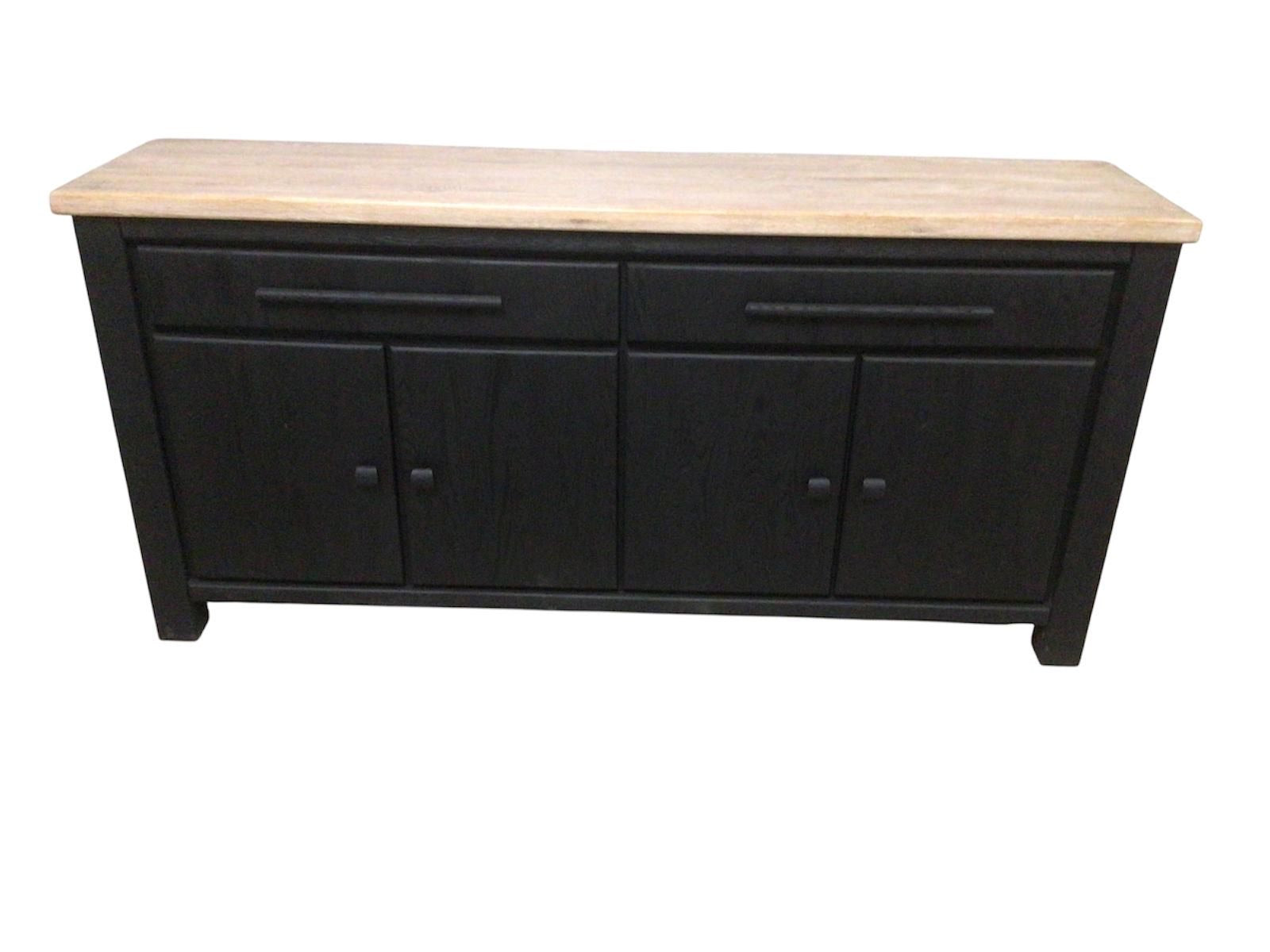 Tommy Large Oak Sideboard painted Black