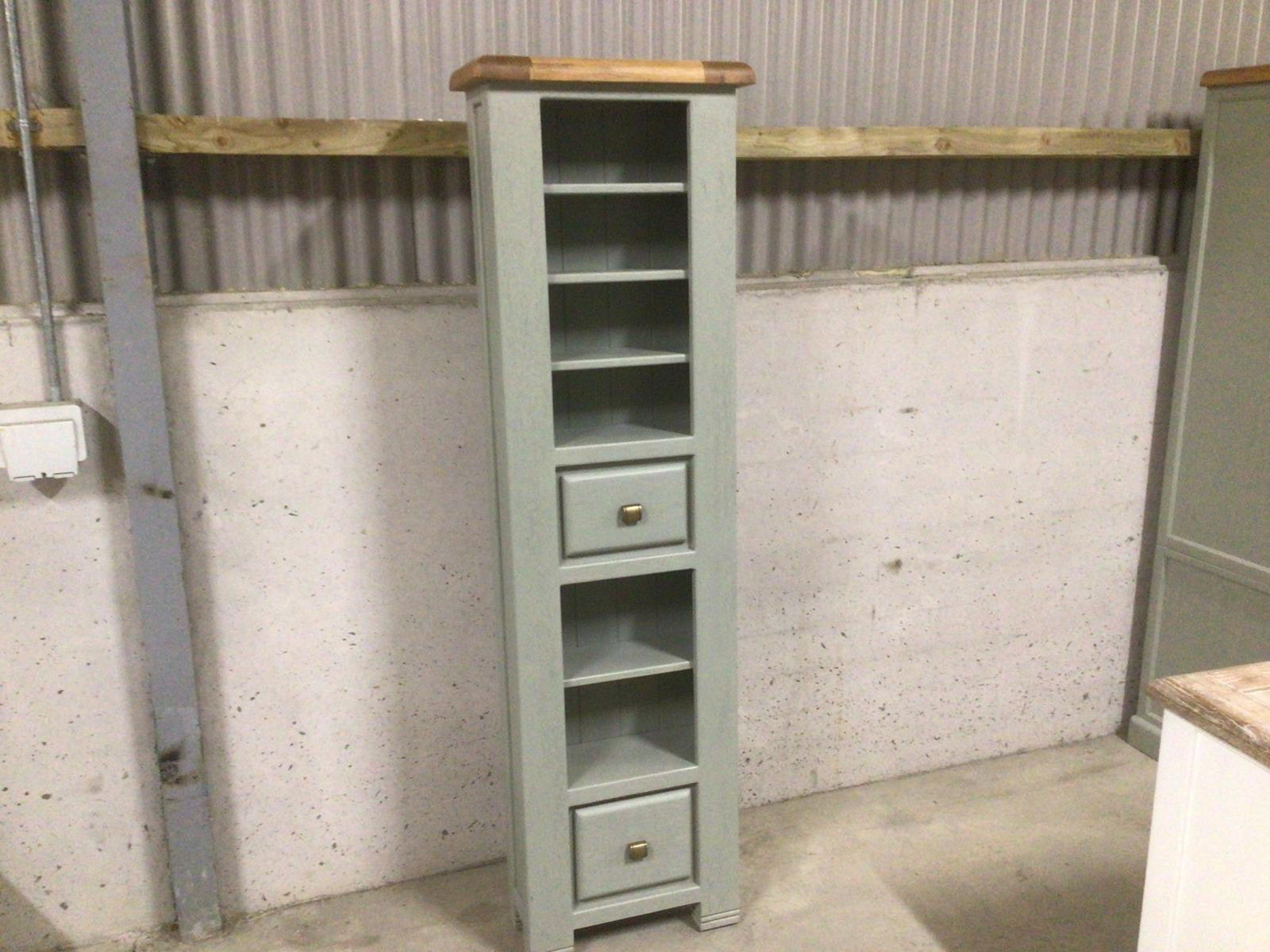 Danube Oak CD/DVD Rack painted French Grey