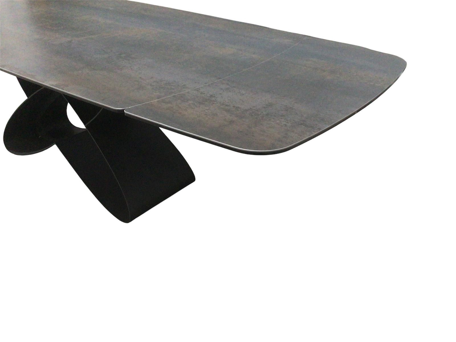 Milan Graphite Ceramic 2m / 2.8m Extension Dining Table