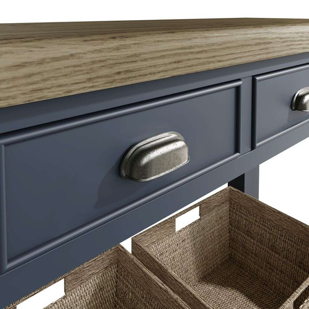 Jersey Smoked Oak Painted Console Table