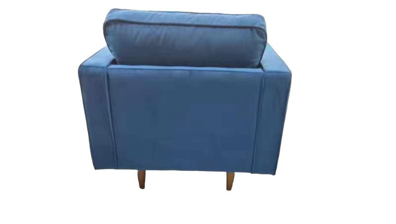 Hudson Blue Velvet Arm Chair