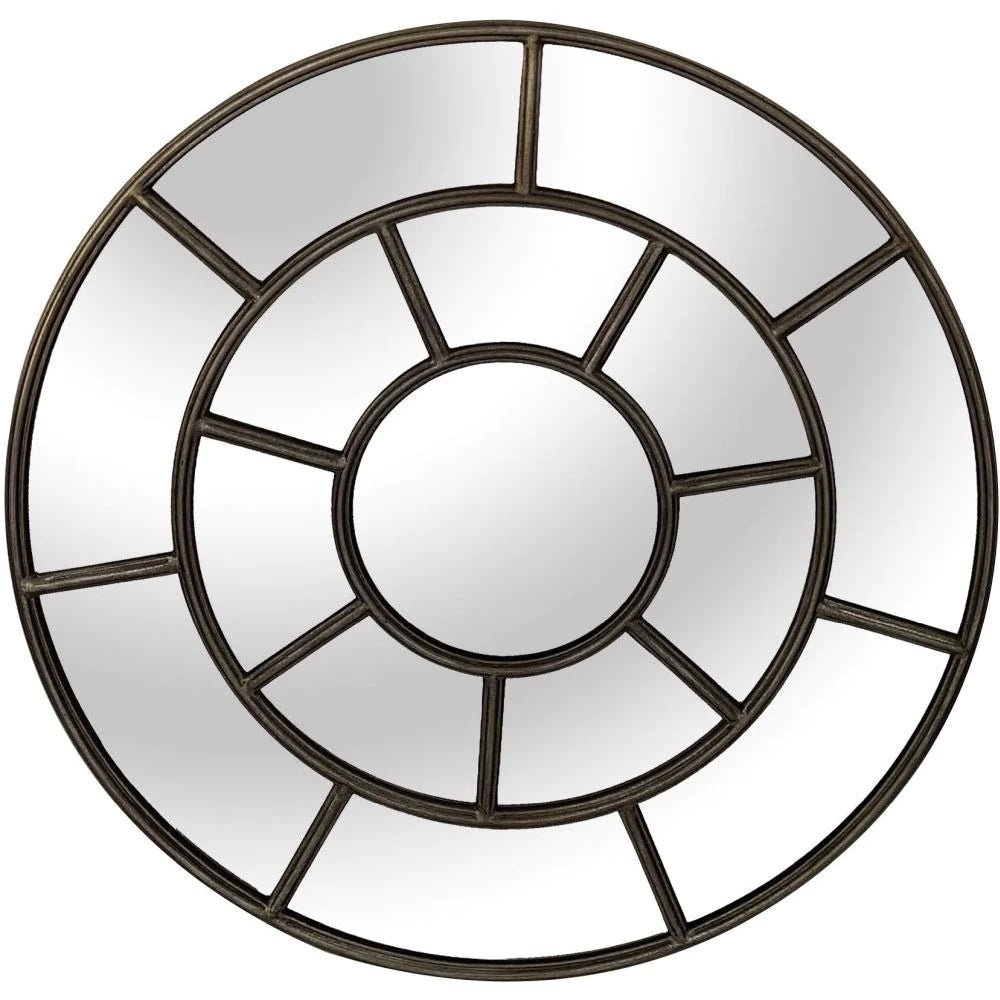 Iron Framed Round Mirror - FC41