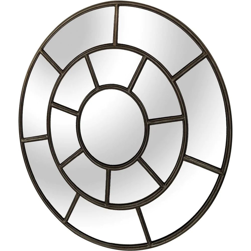 Iron Framed Round Mirror - FC41