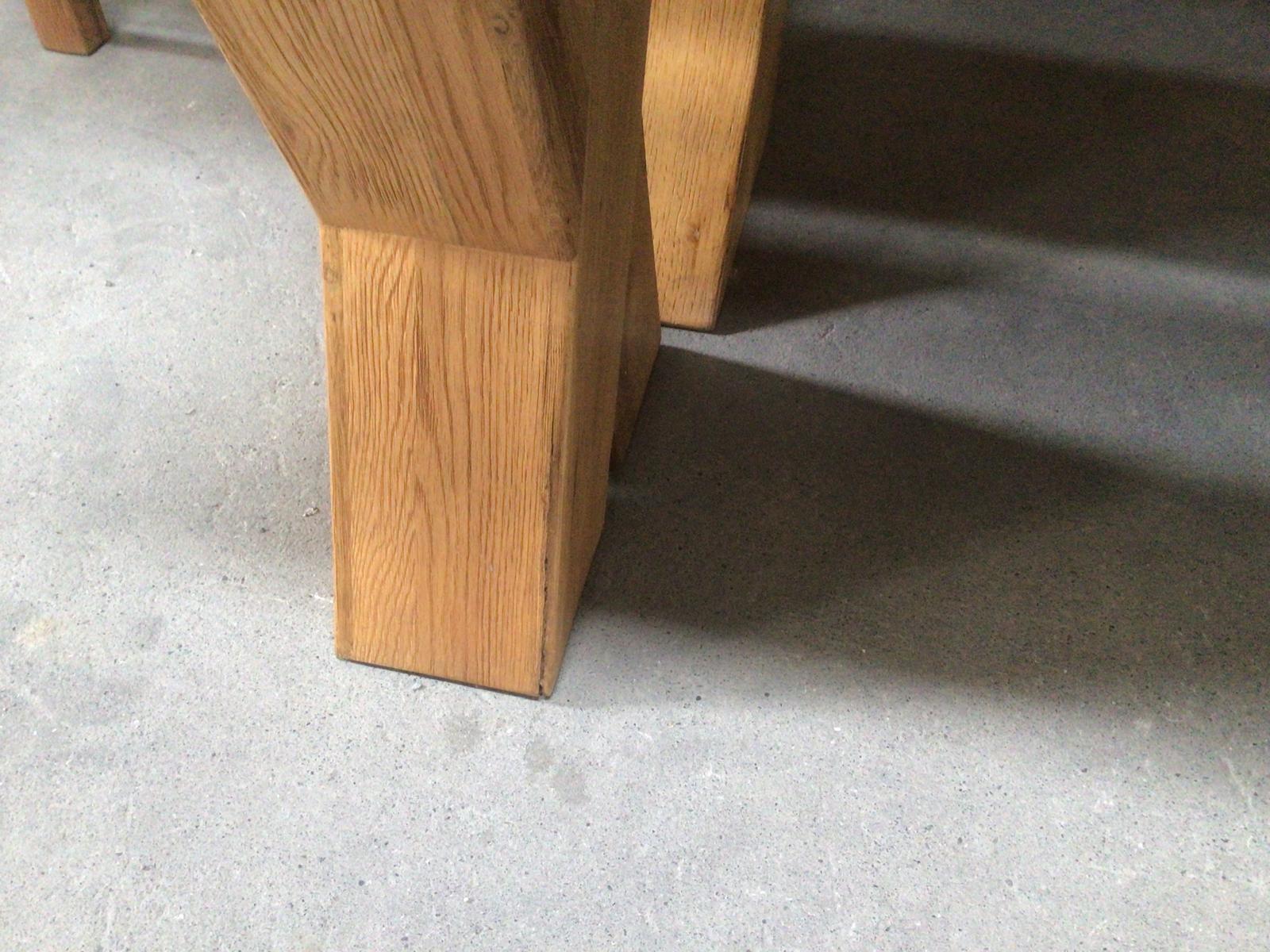 Maximus Oak 2.3m Dining Set - Ex Display Model