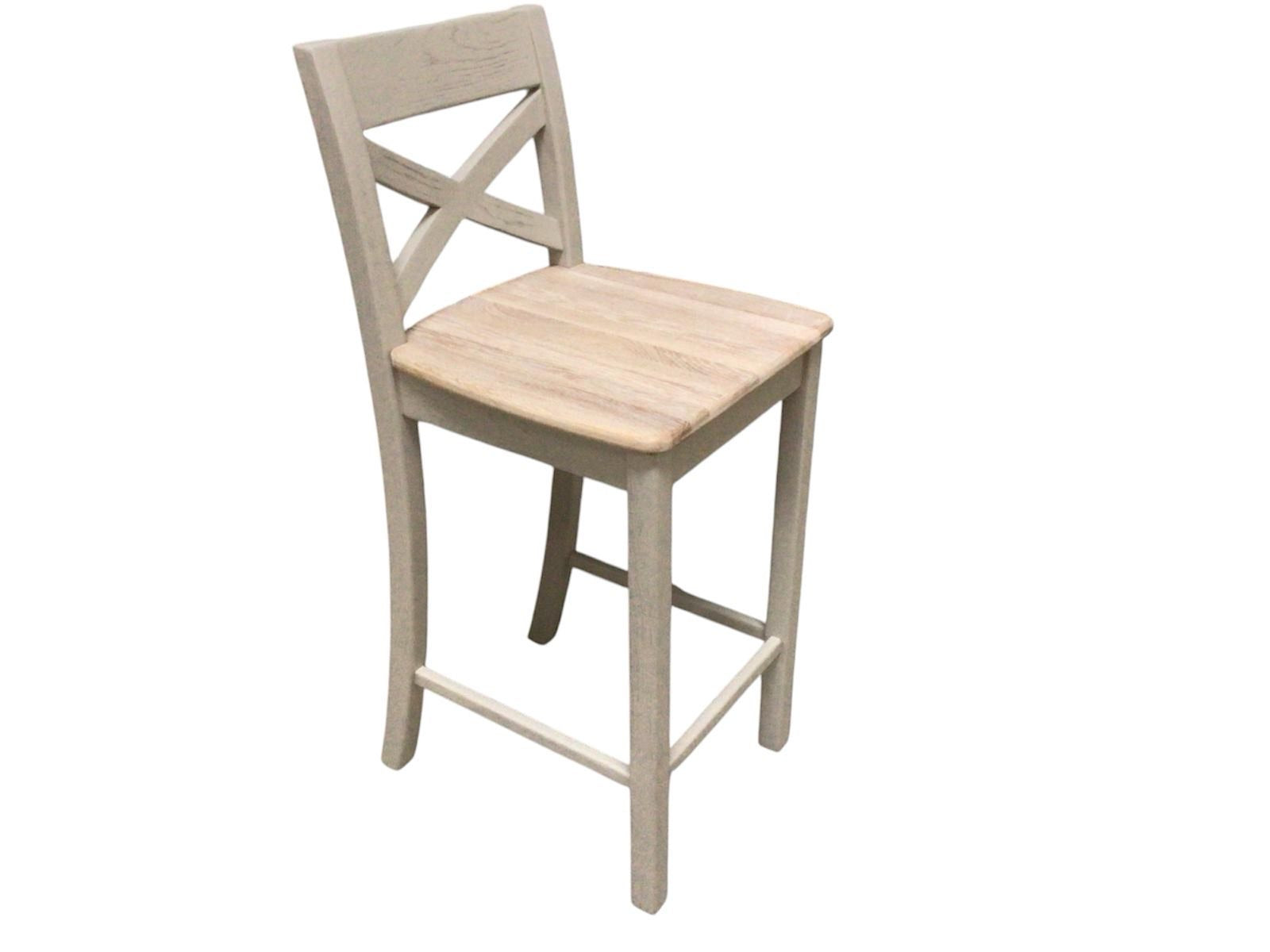 Maximus Oak Bar Stool painted Oyster with a Ciffa Finish