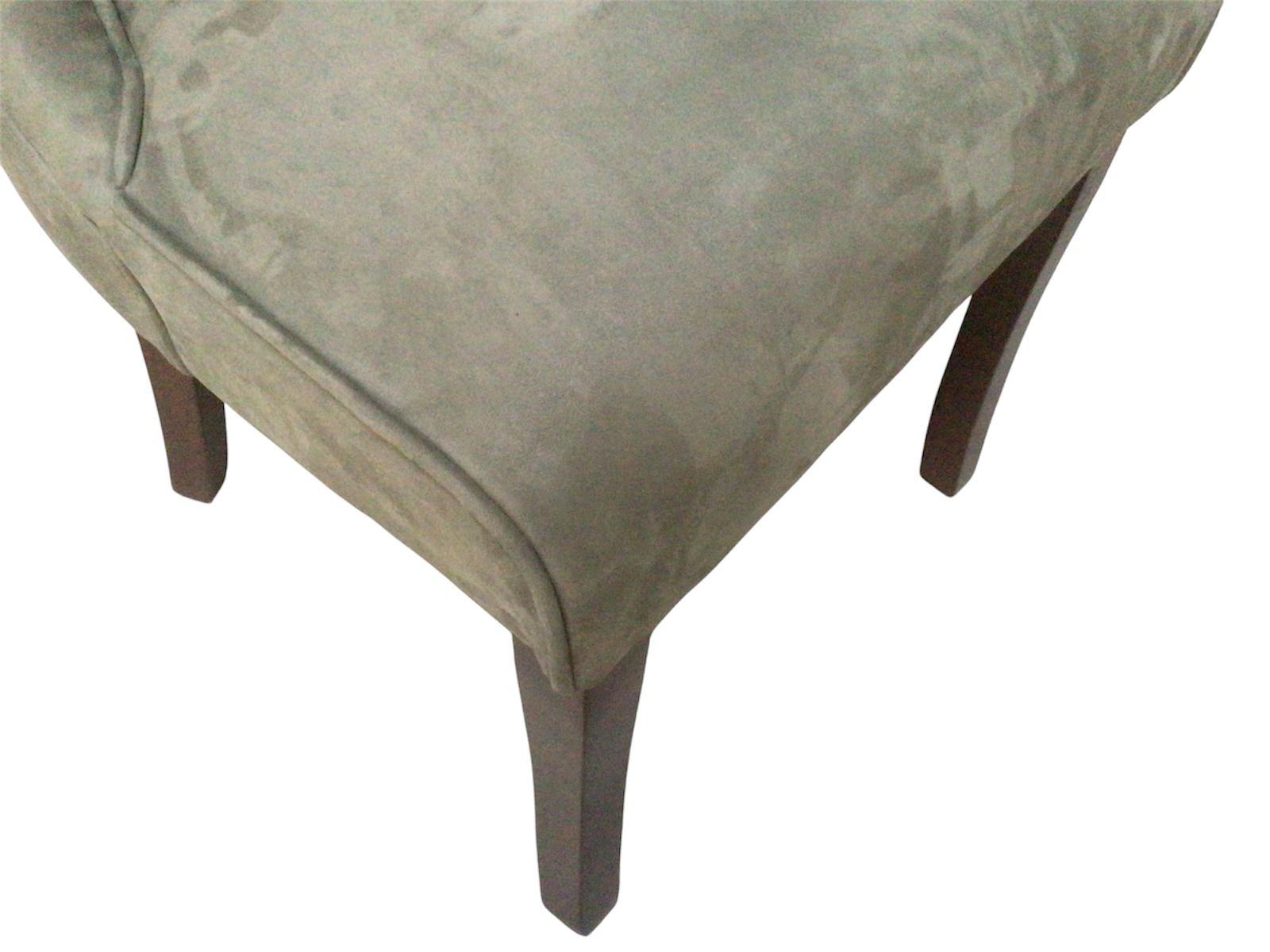 Kingston Olive Green Faux Suede Dining Chair