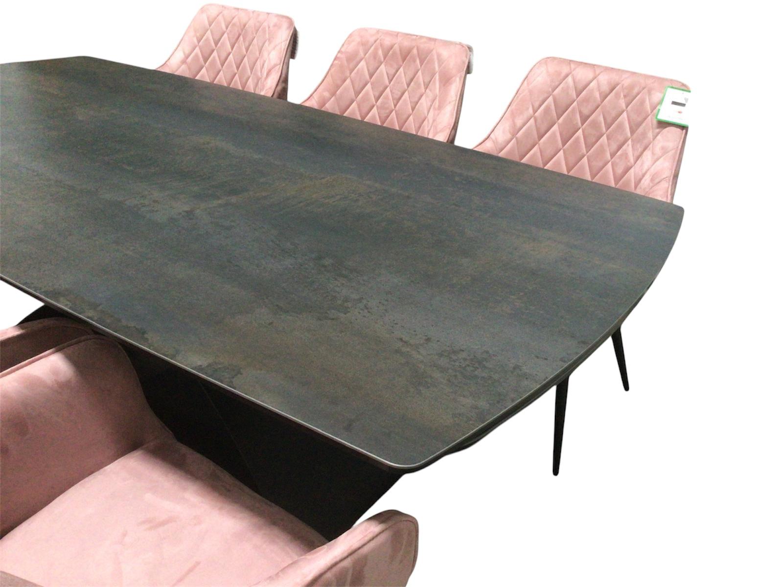 Milan Graphite Ceramic 2m / 2.8m Extension Dining Set