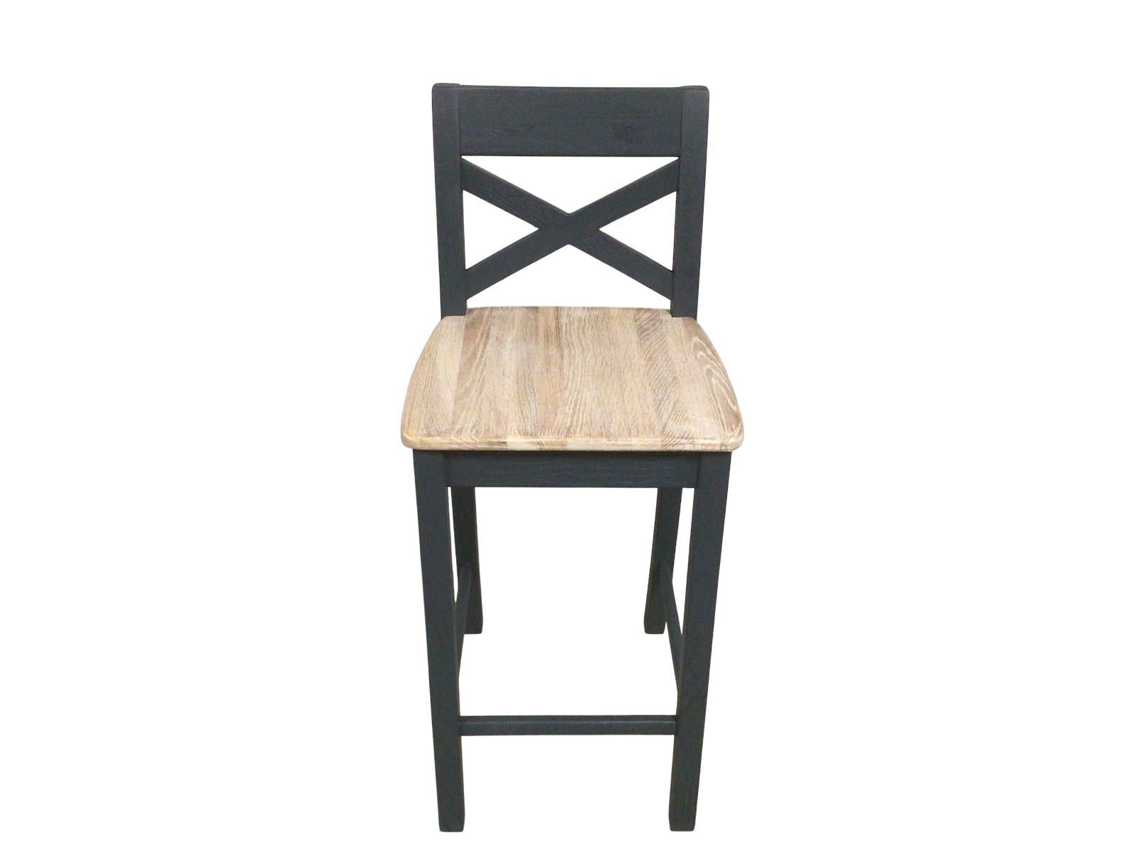 Maximus Oak Bar Stool painted Night Blue with Ciffa Finish