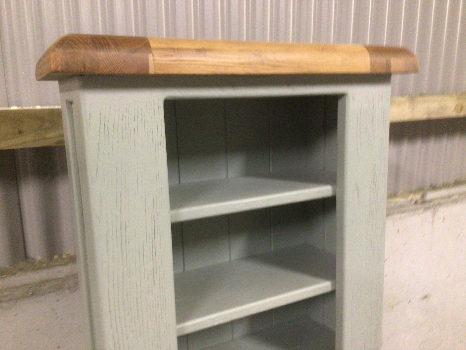 Danube Oak CD/DVD Rack painted French Grey