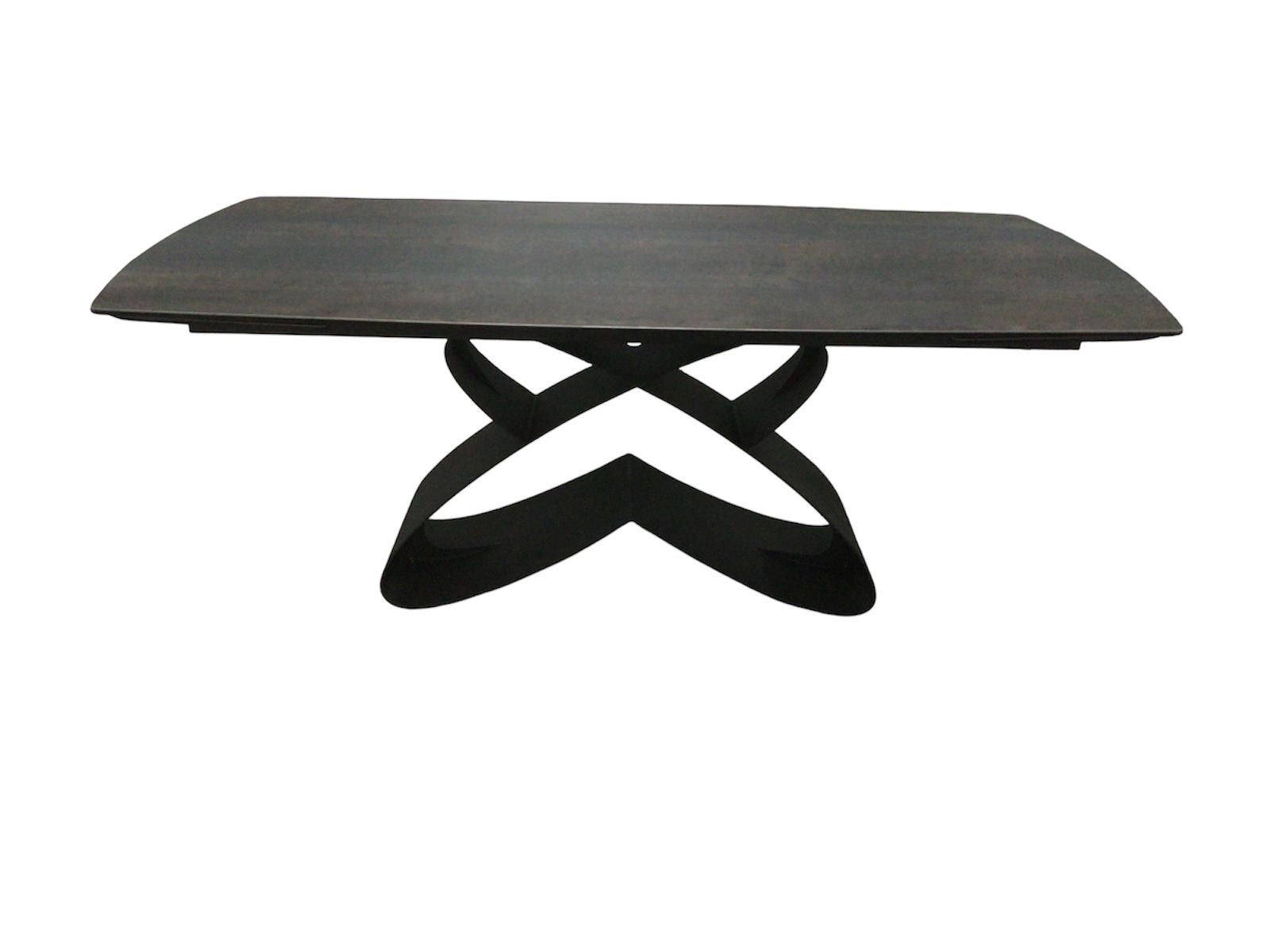 Milan Graphite Ceramic 2m / 2.8m Extension Dining Table