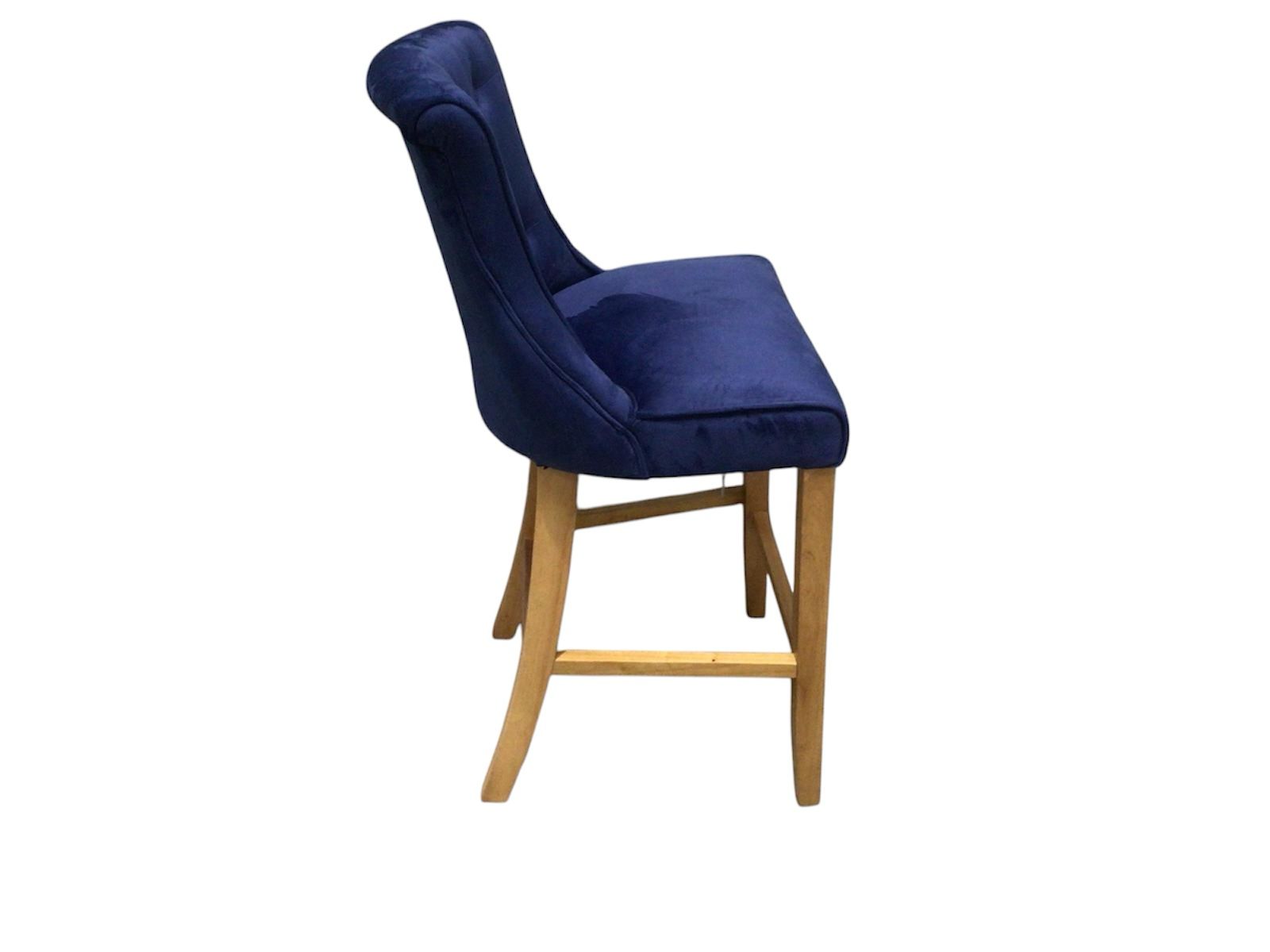Kingston Blue Velvet Bar Stool