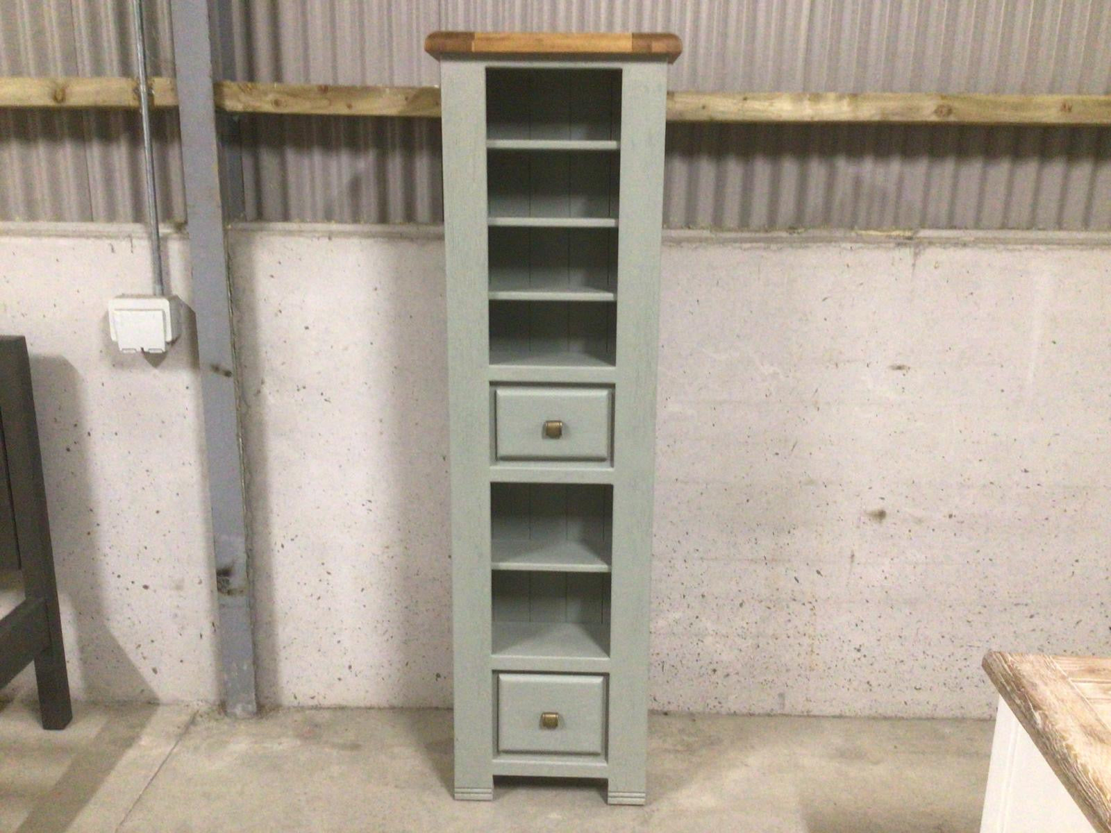 Danube Oak CD/DVD Rack painted French Grey