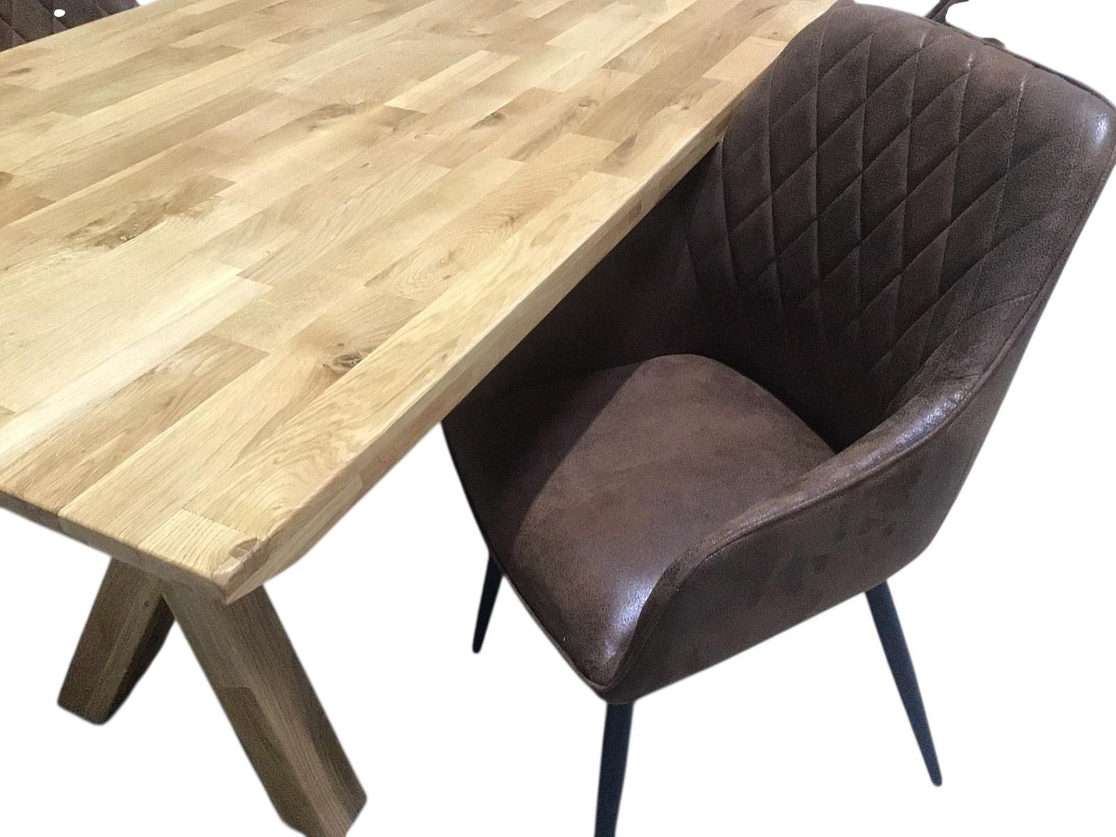 Oakdale 2m Solid Oak Dining Set