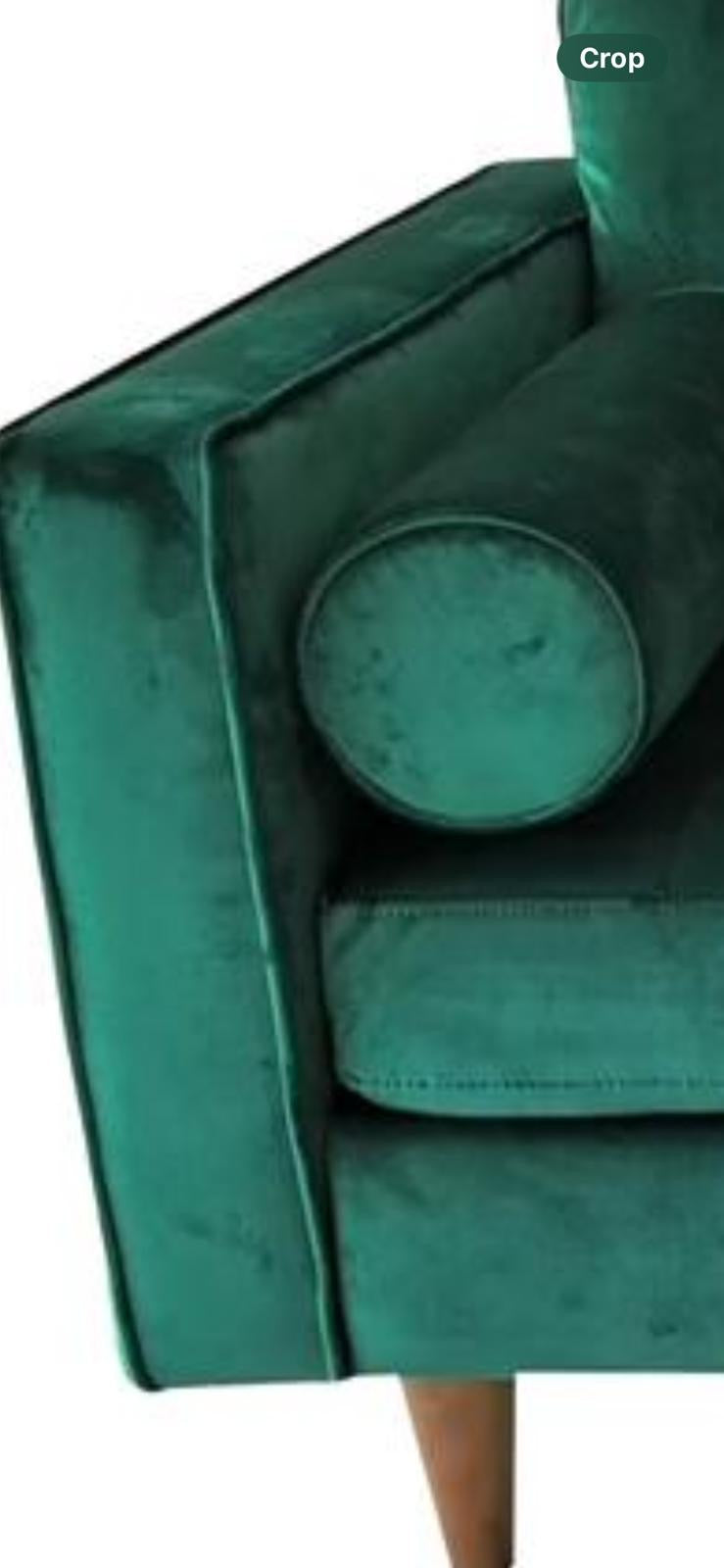 Hudson Green Velvet Arm Chair