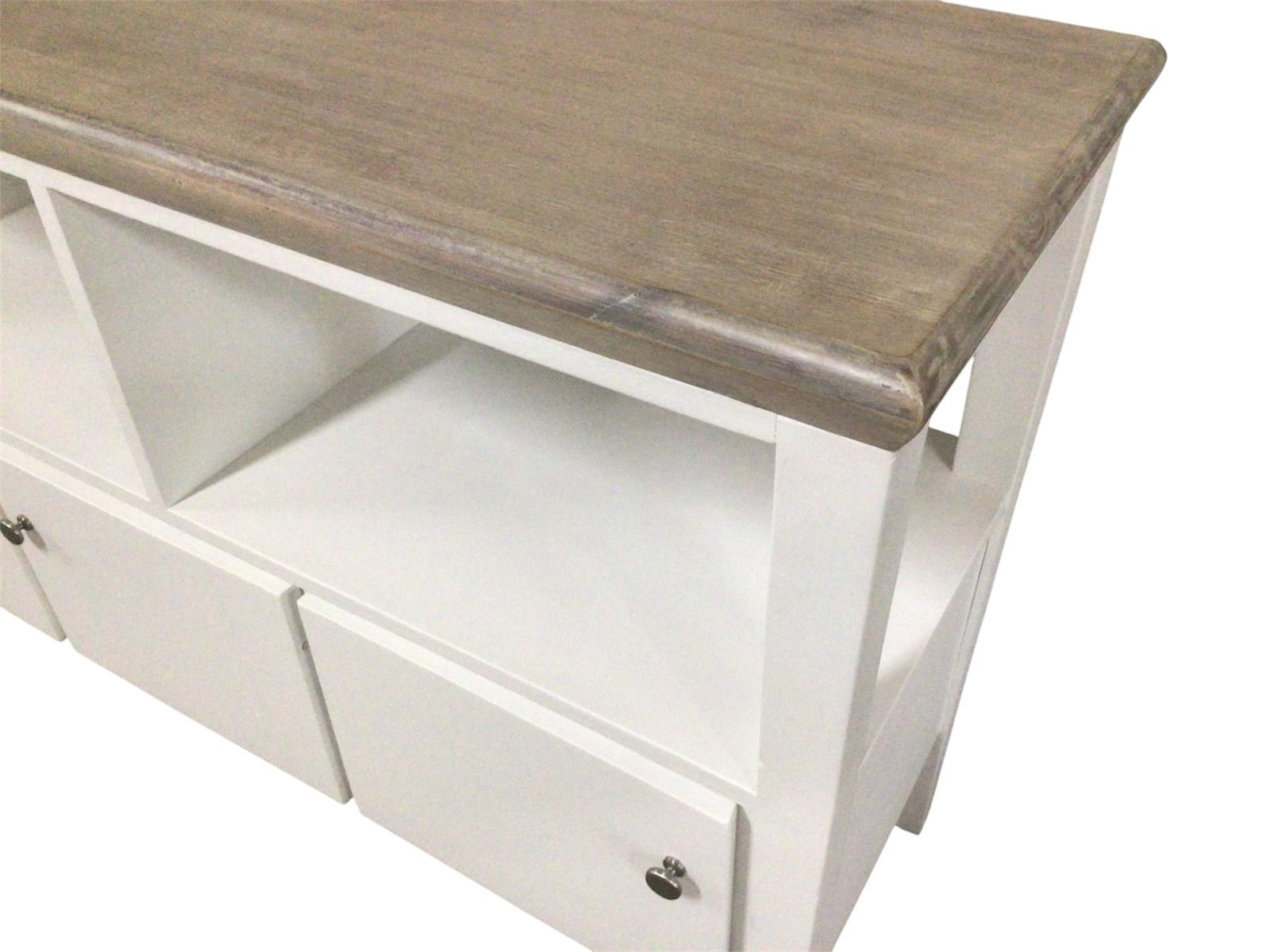 Mia Large Oak Sideboard painted Oxford White