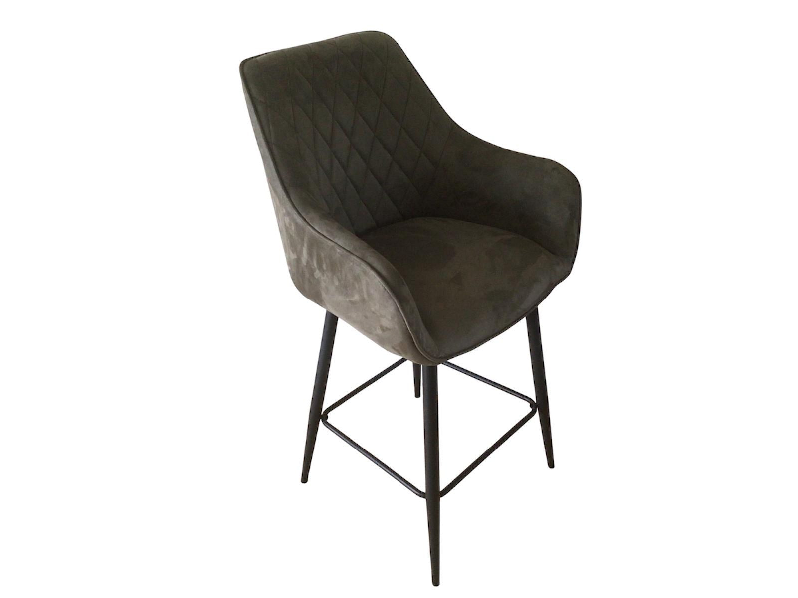 Clover Upholstered Bar Stool - Olive Green