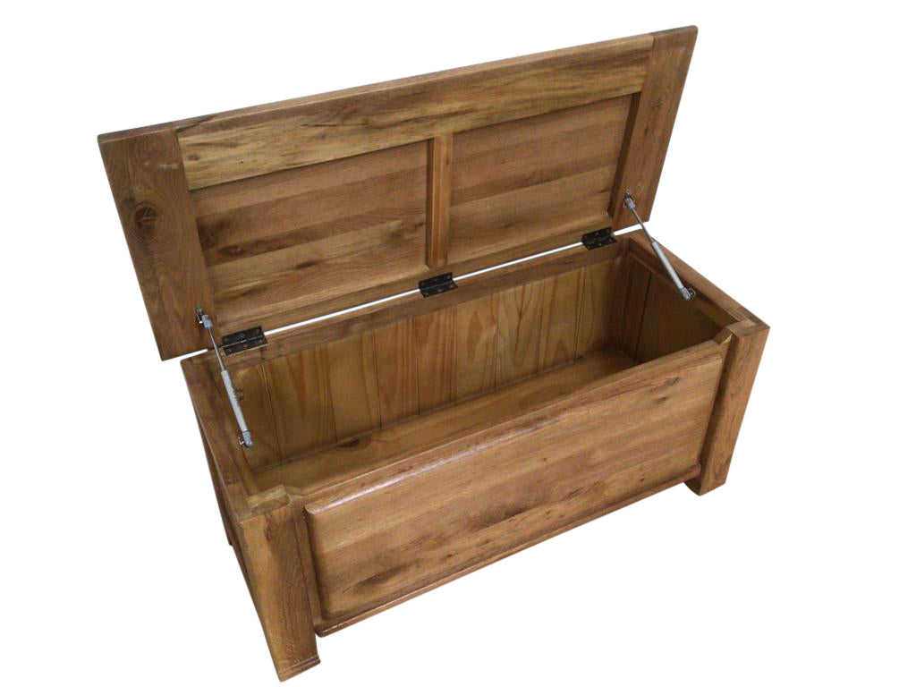 Danube Oak Blanket Box