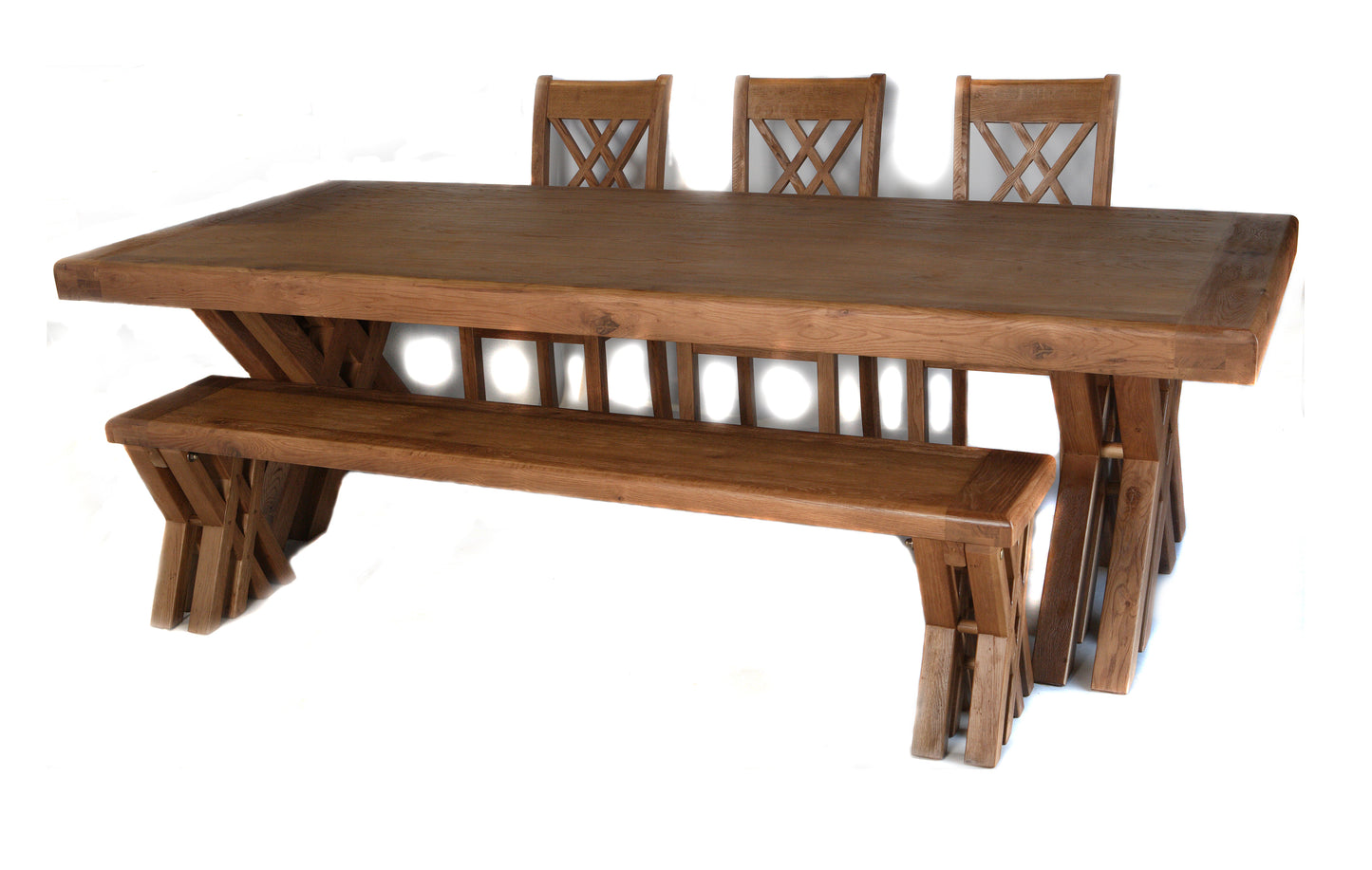 Cologne Oak 2.7m Dining Set