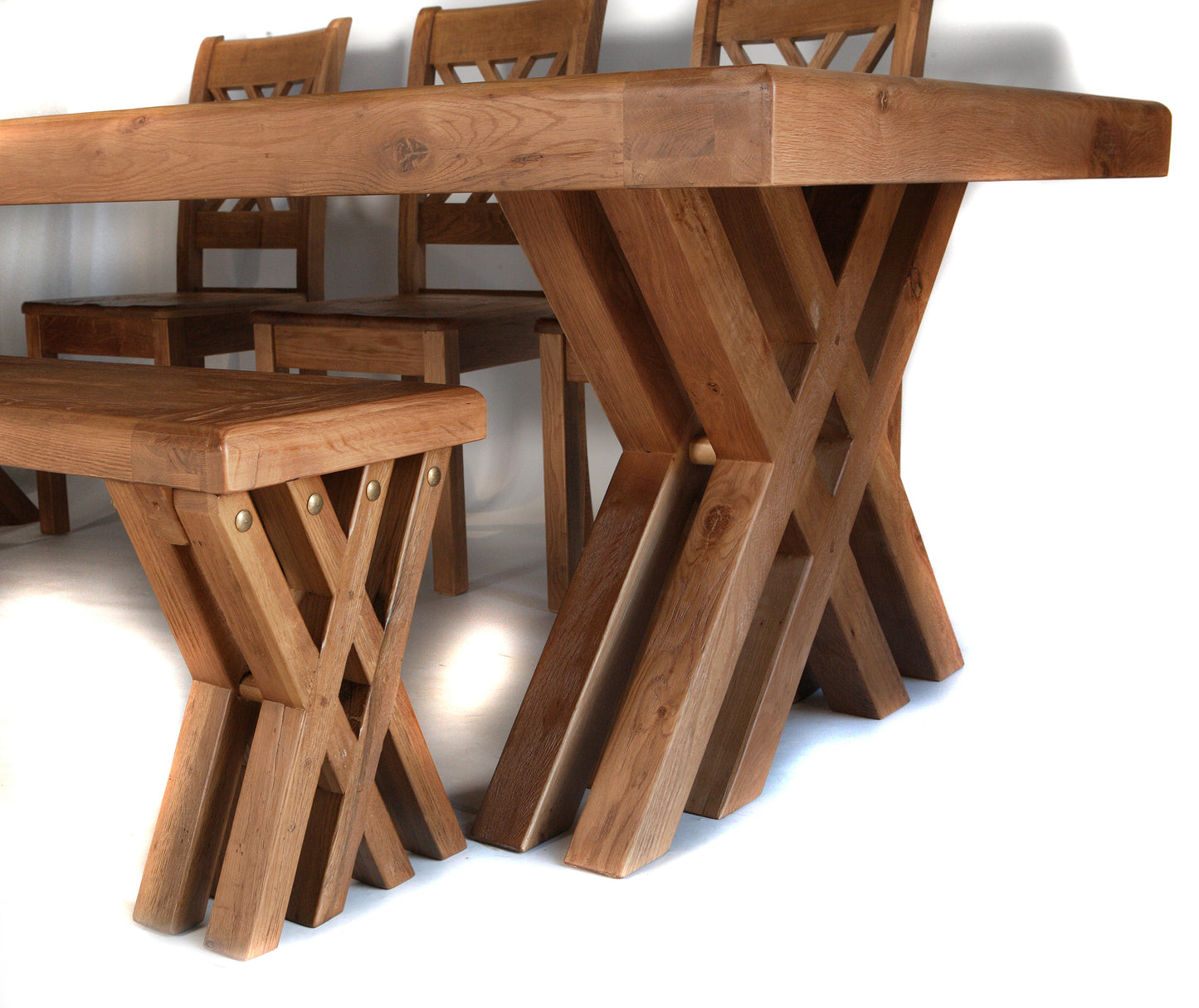 Cologne Oak 2.7m Dining Set
