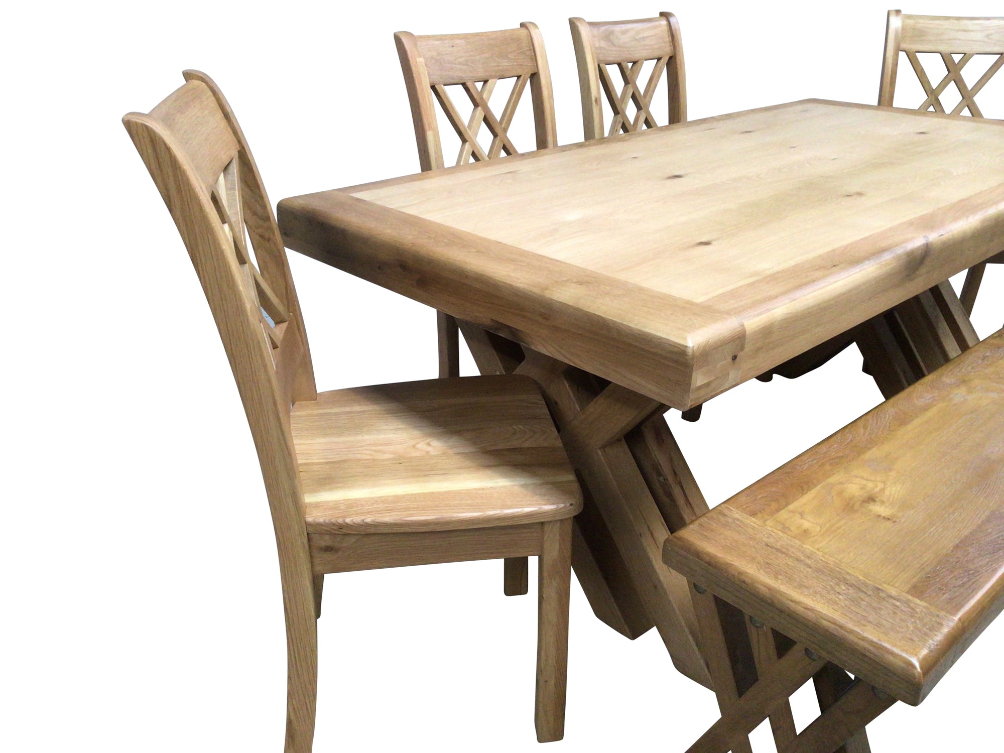 Cologne Oak 2m Dining Set