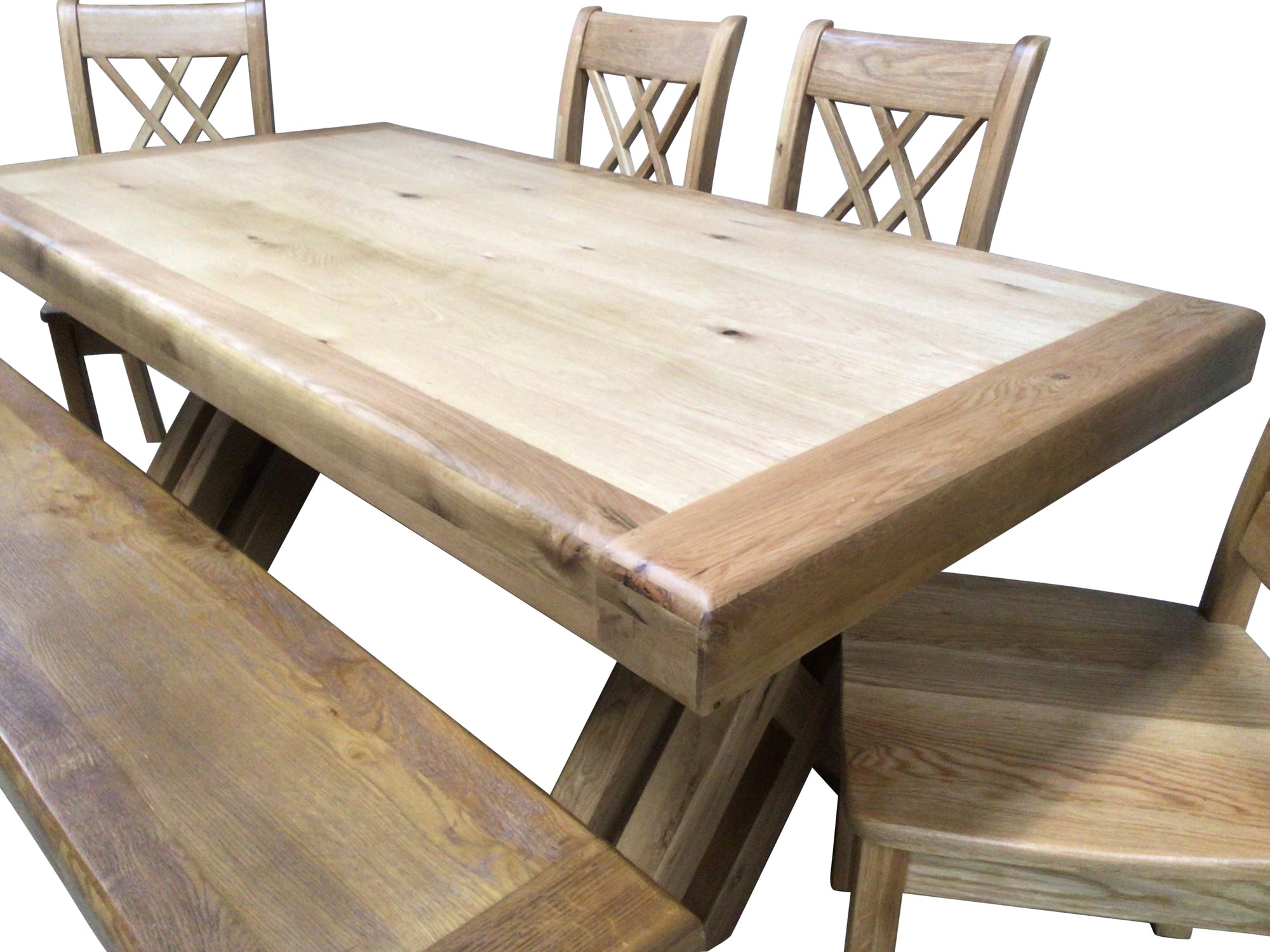 Cologne Oak 2m Dining Set