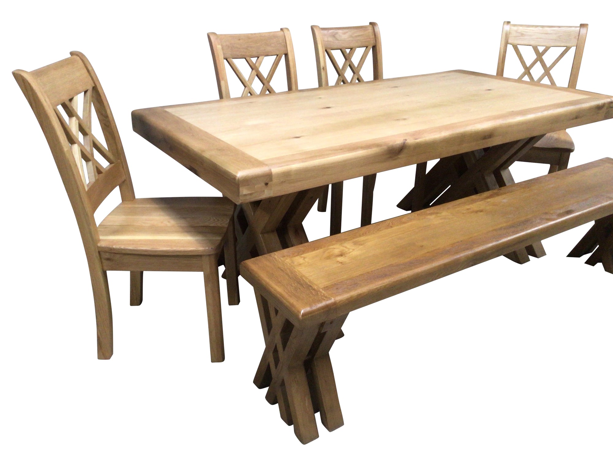 Cologne Oak 2m Dining Set