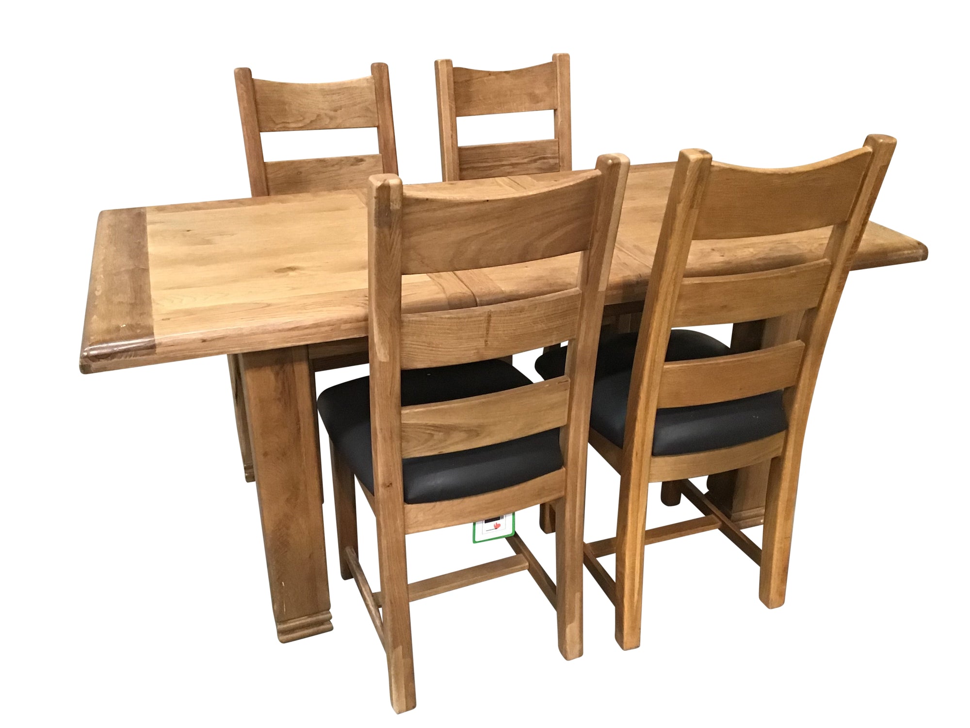 Danube Oak 1.4m Extension Dining Set