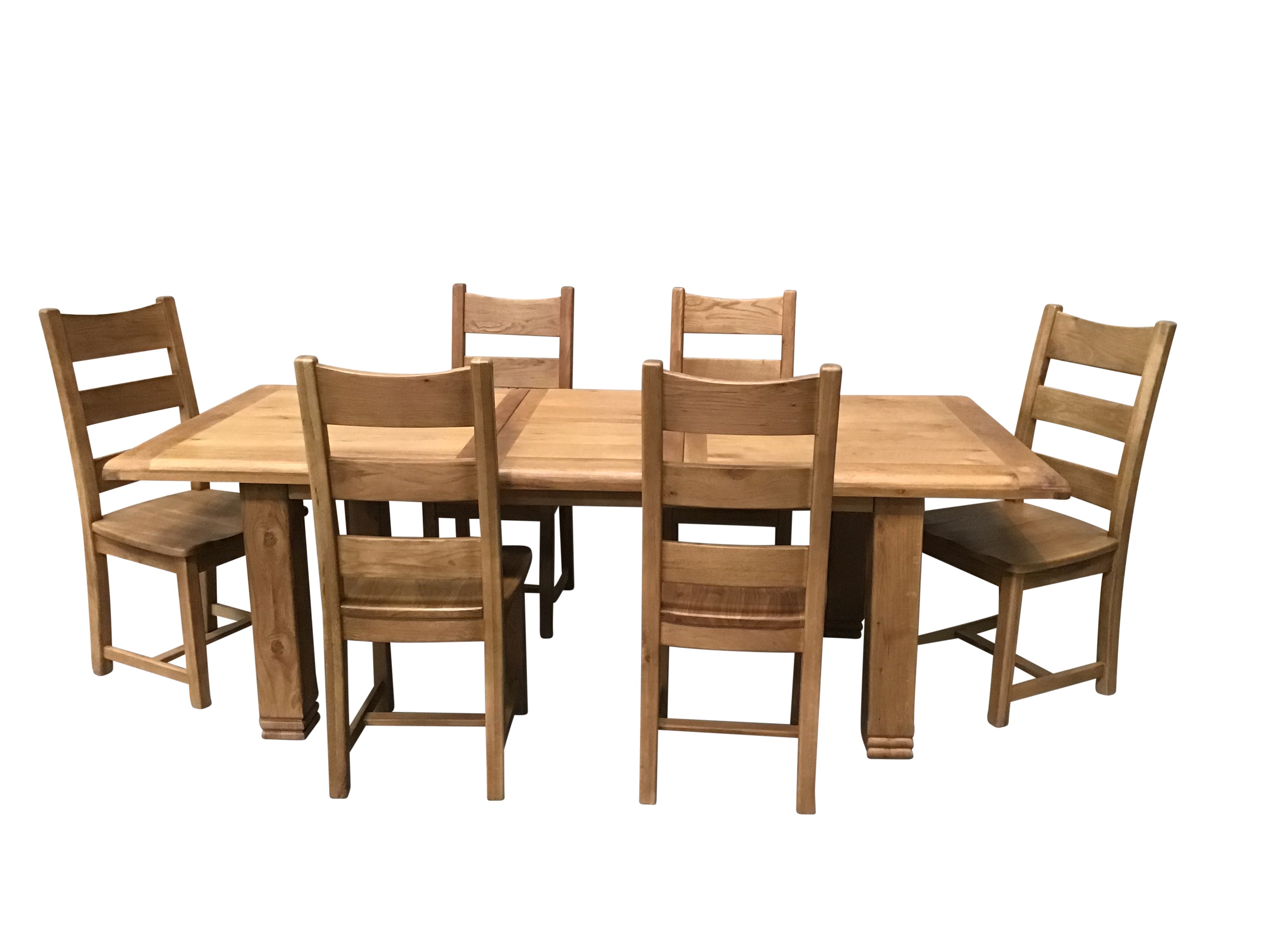 Danube oak store dining table