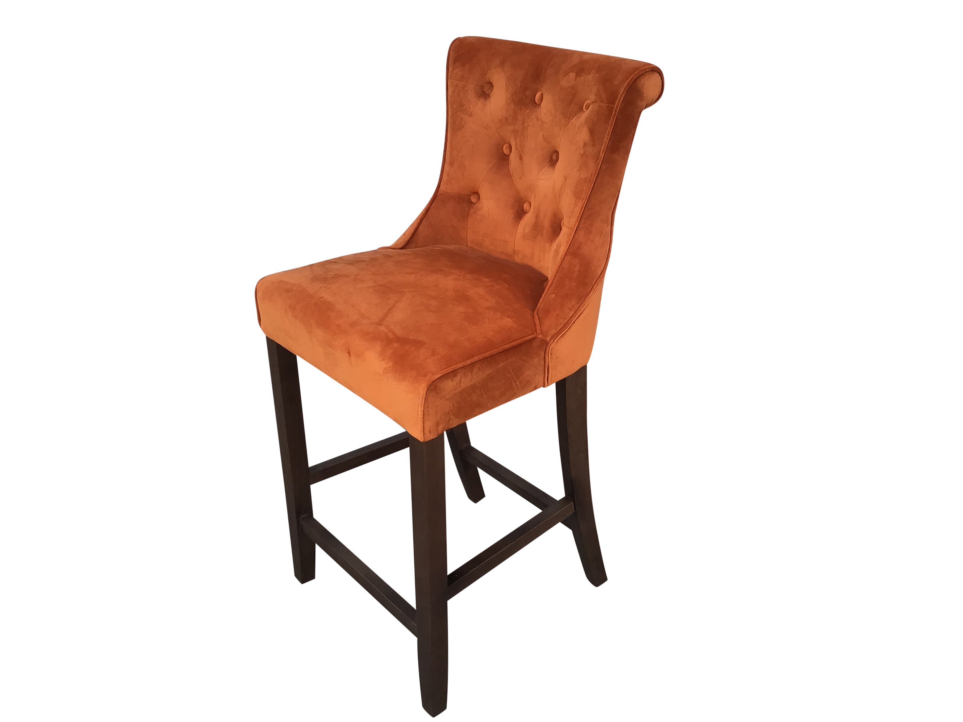 Rust velvet bar online stools