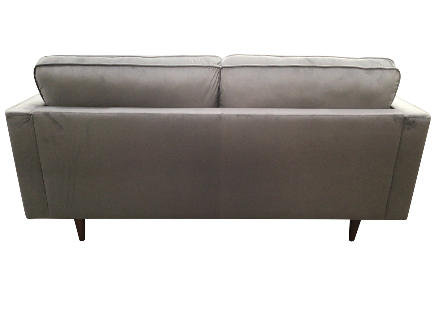 Hudson Grey Velvet 3 Seater Sofa