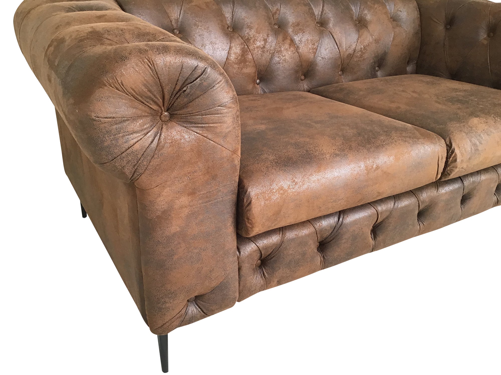 Portland Brown Large 2 Seater Sofa - PRE-ORDER