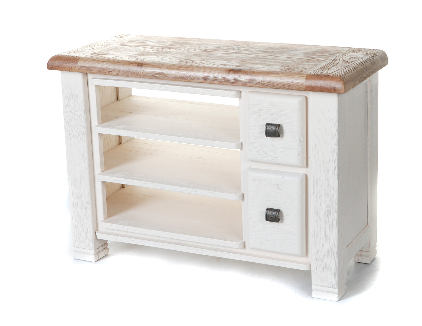 Danube Oak Small TV Unit painted white