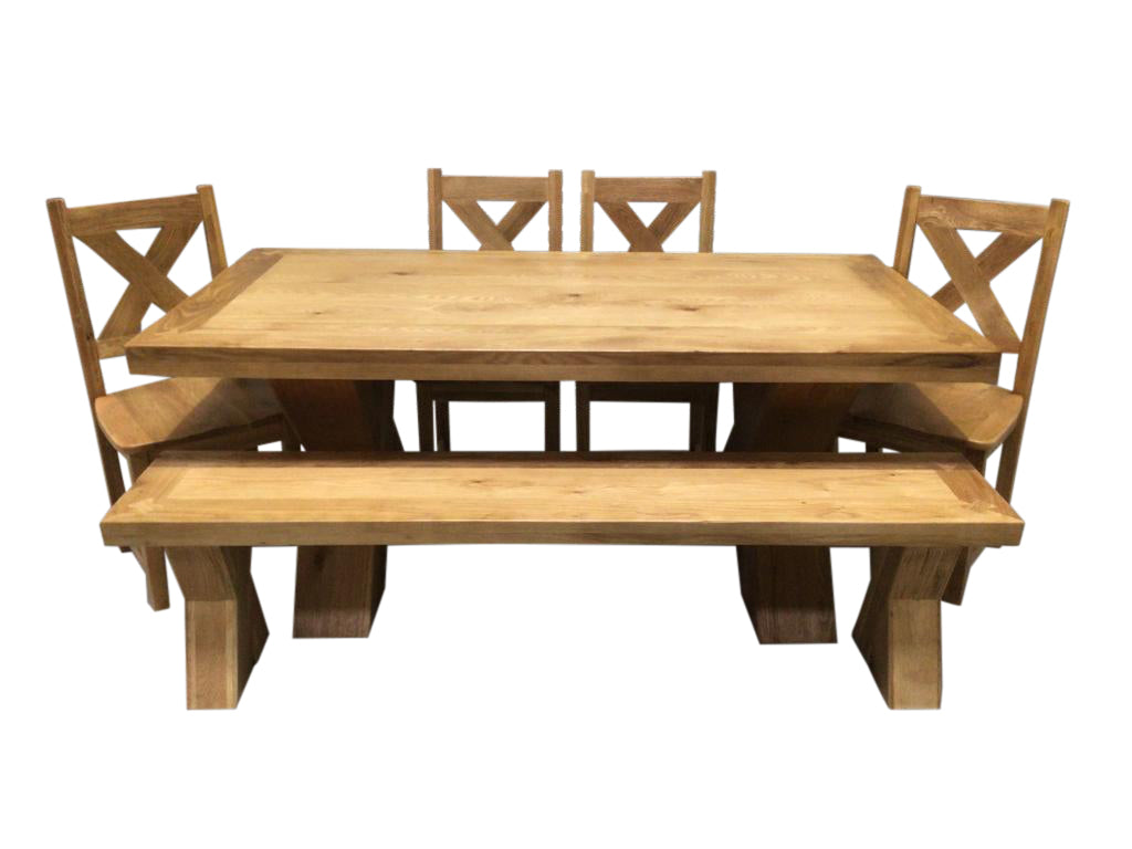 Maximus Oak 1.9m Dining Set