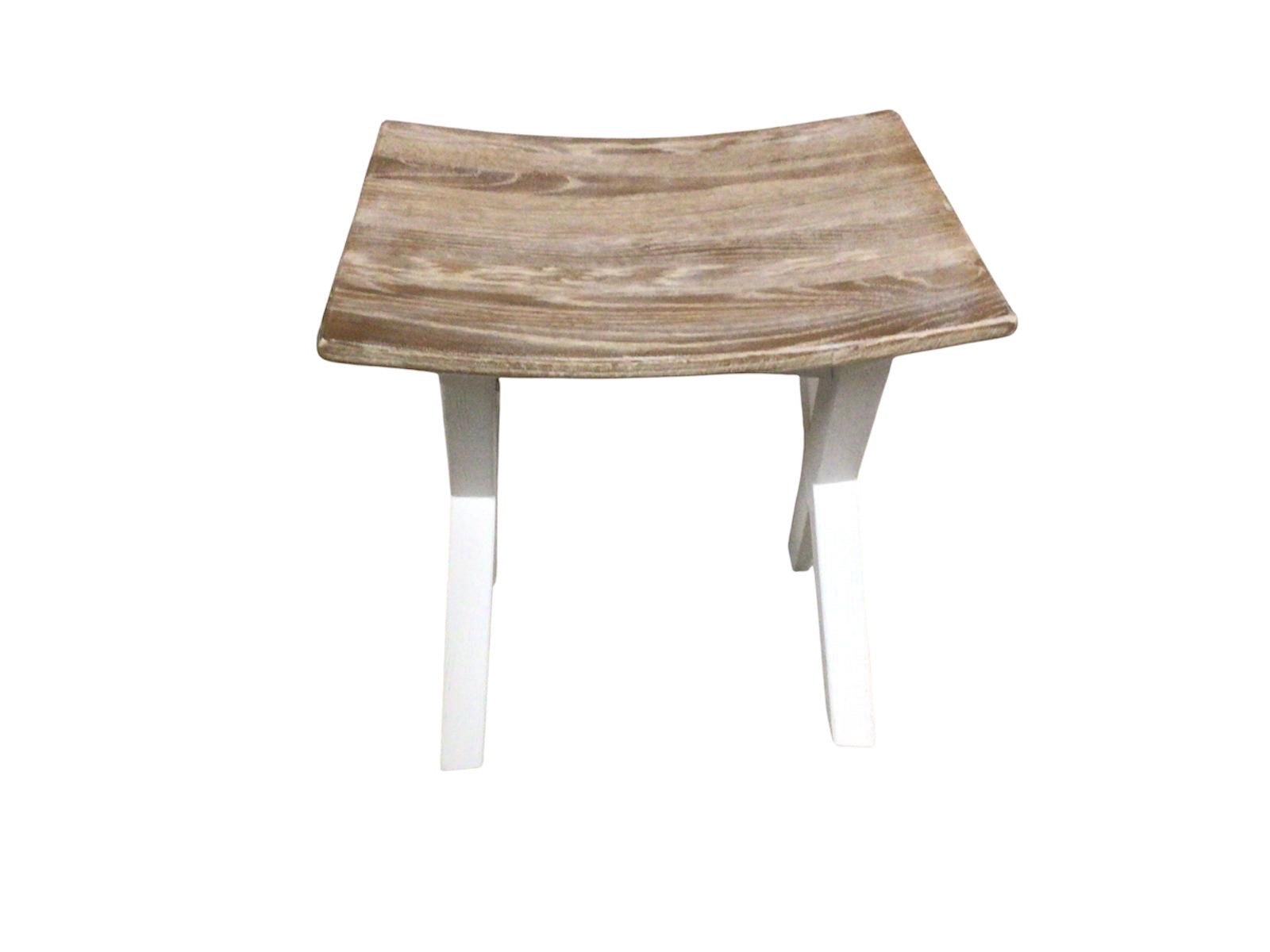 Handel Oak Stool - Oxford White with a Ciffa Finish