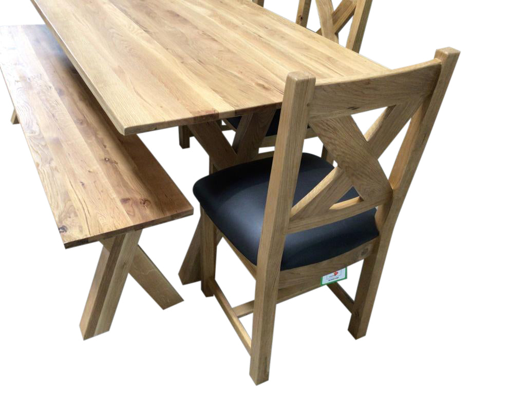 Moonwalk Solid Oak 2m Dining Set