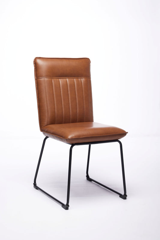 Liko Tan Faux Leather Dining Chair