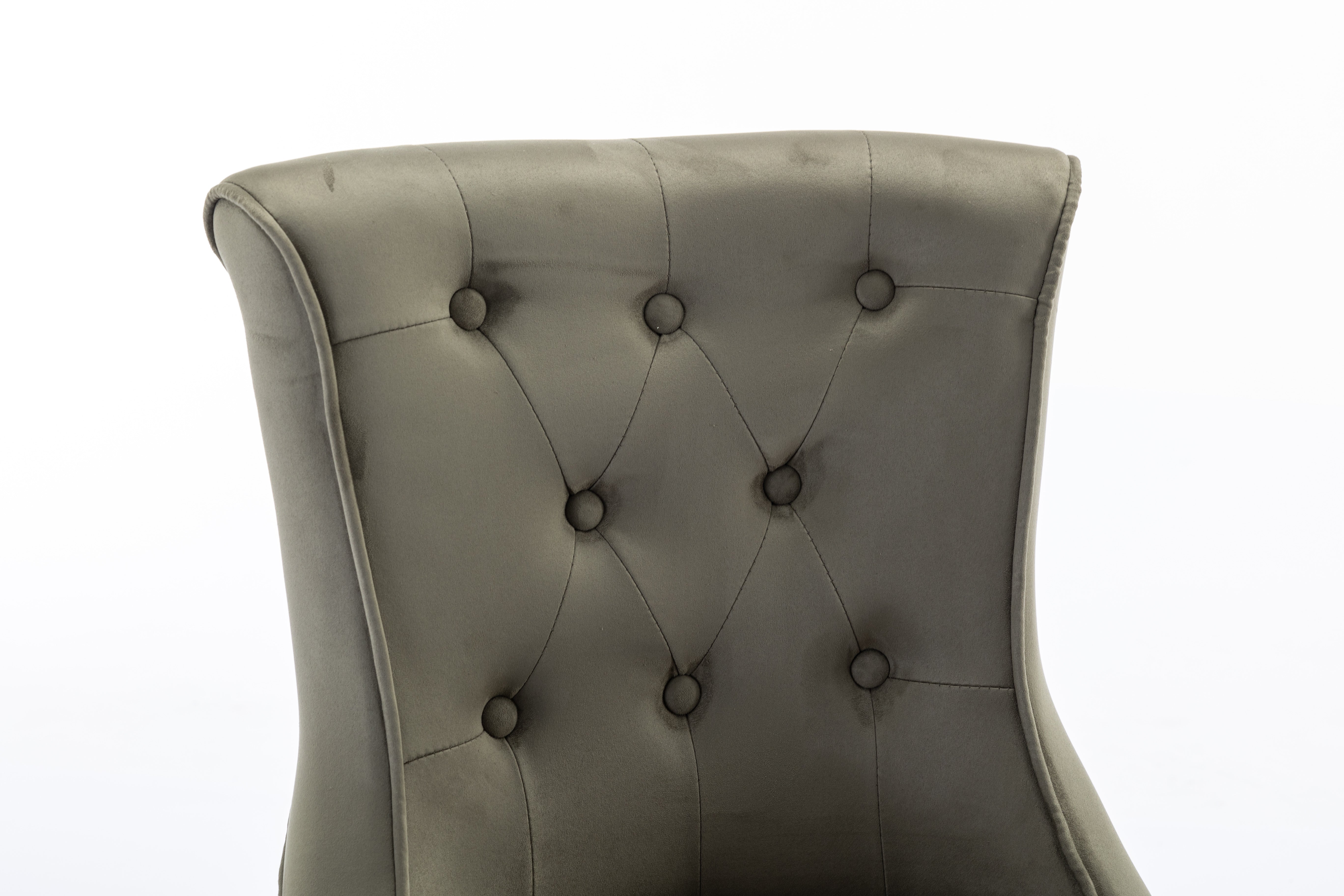 Gray suede store dining chairs