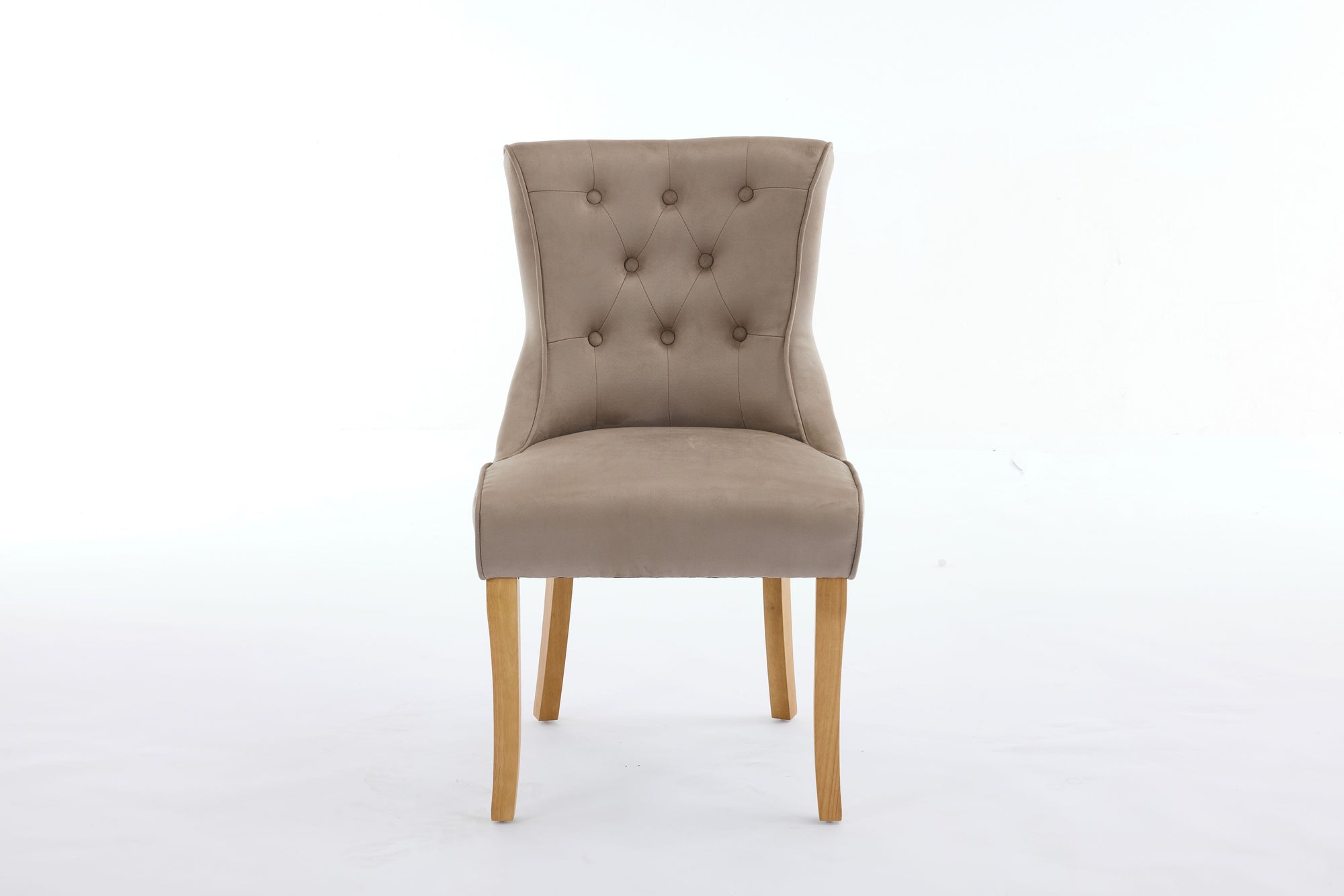 Kingston Taupe Faux Suede Dining Chair