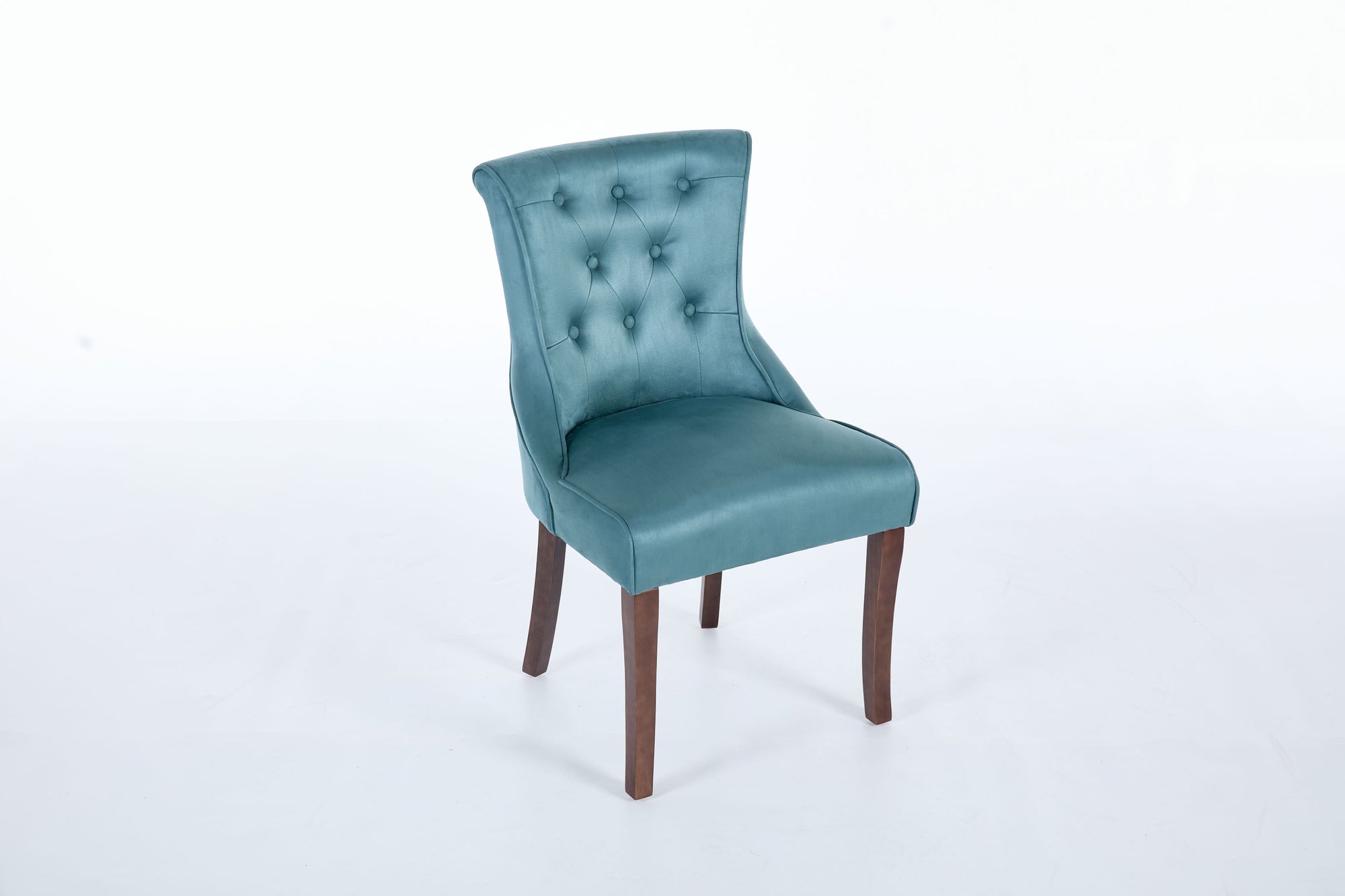 Kingston Teal Faux Suede Dining Chair