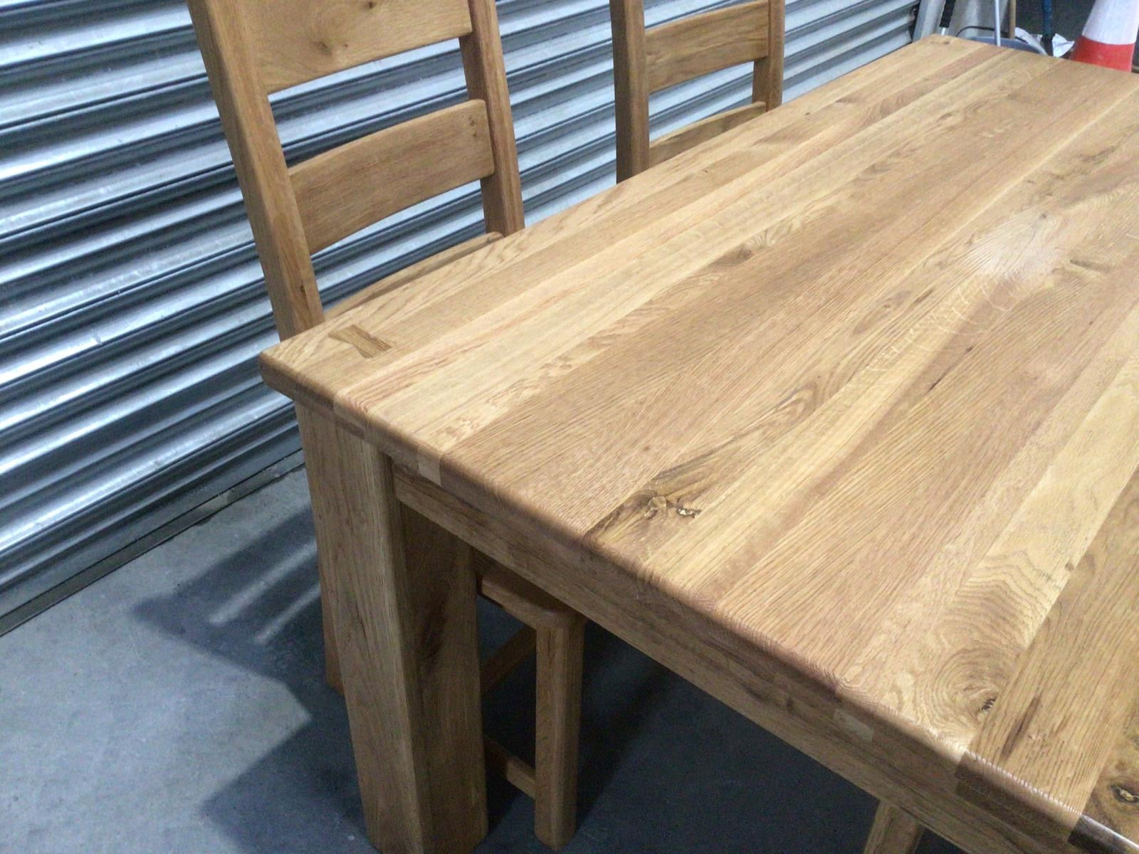 Tommy Solid Oak 1.5m Dining Set - Display Model