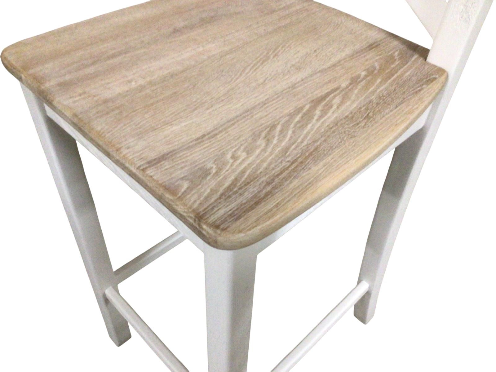 Maximus Oak Bar Stool painted Off-White