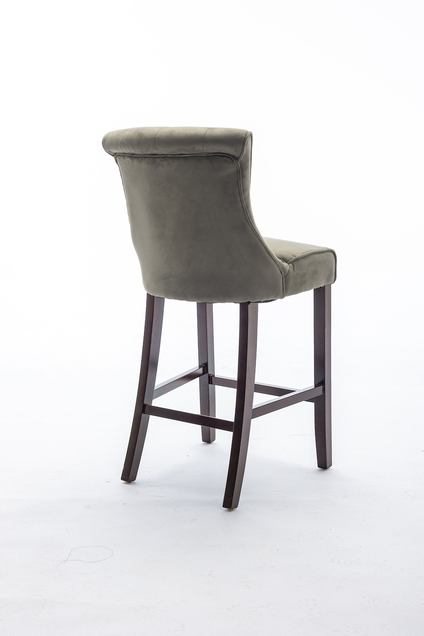 Kingston Olive Green Faux Suede Bar Stool