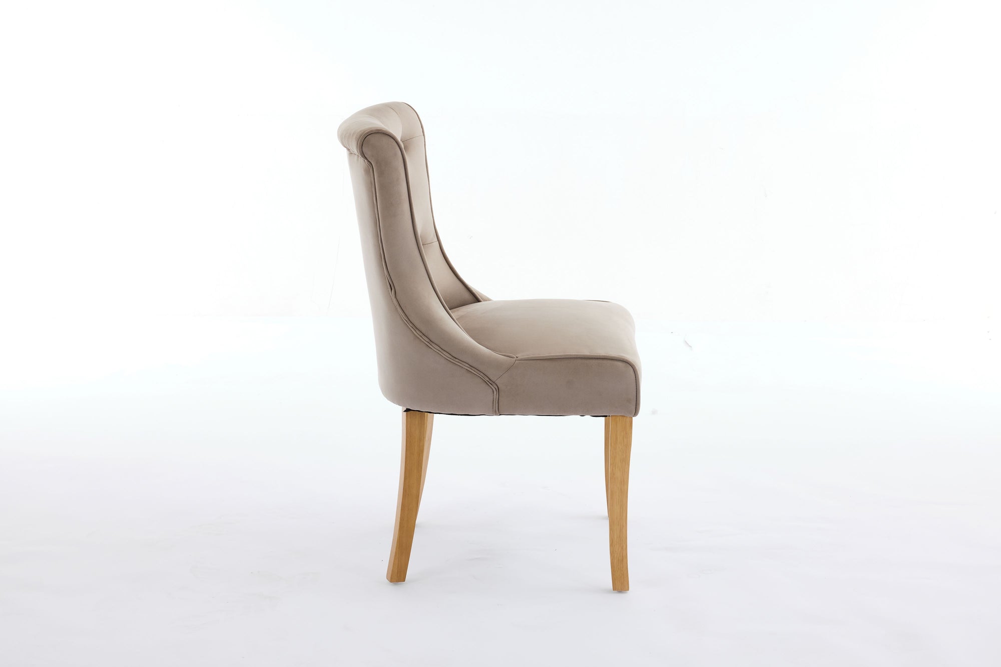 Kingston Taupe Faux Suede Dining Chair
