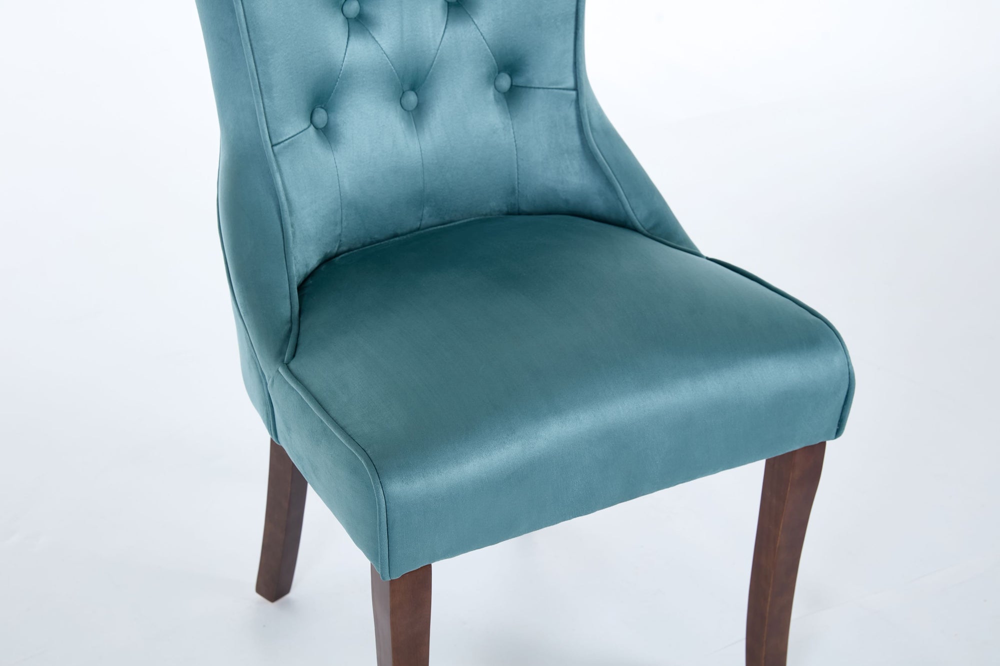 Kingston Teal Faux Suede Dining Chair