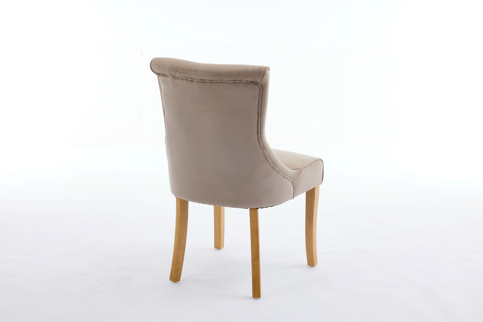 Kingston Taupe Faux Suede Dining Chair